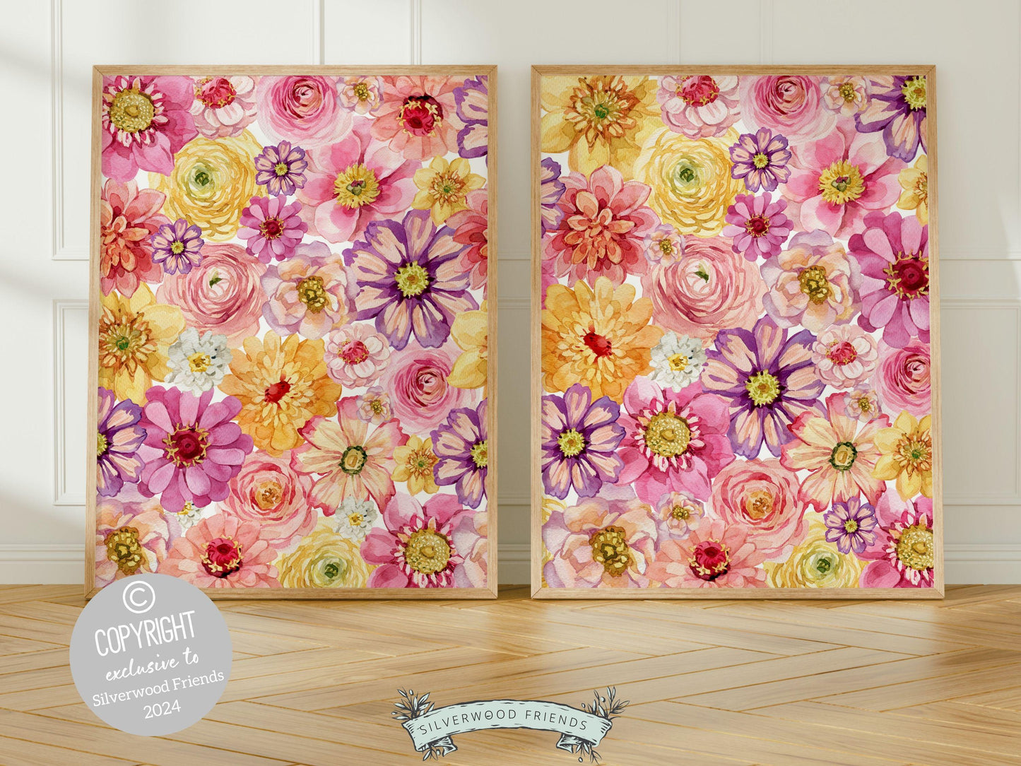 Wildflower Nursery Prints,Wildflower Nursery Decor,Wild Flower Nursery Wall Decor,Baby Girl Floral Wildflower Nursery Wall Art Digital Print
