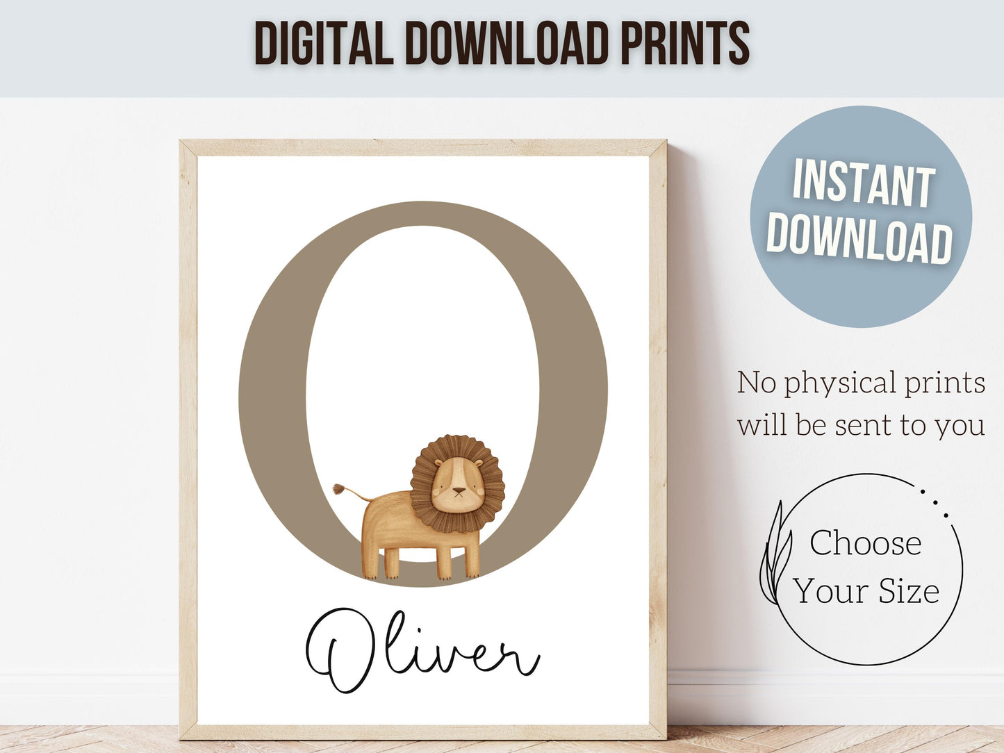 Peeking Safari Lion Nursery Prints, Safari Animal Nursery Decor, Kids Room Lion Wall Decor, Toddler Boys Jungle Lion Nursery Digital Prints