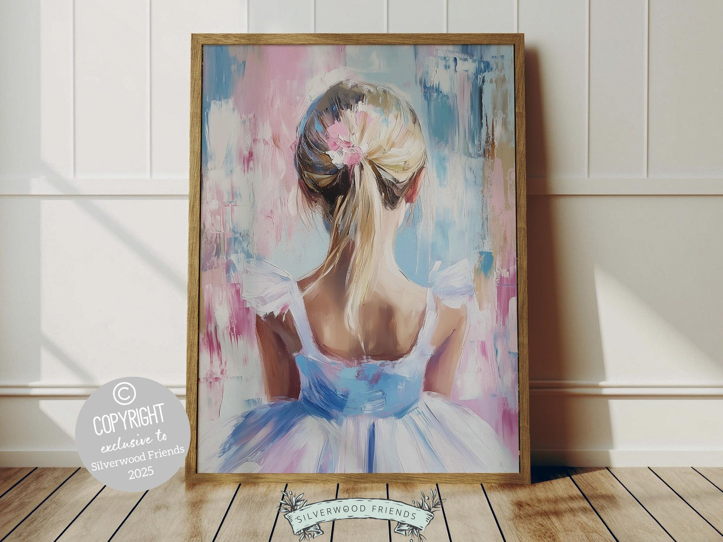 Add a touch of magic to any little ballerinas space with our Pastel Ballet Print. This whimsical artwork is perfect for enhancing your ballet nursery decor, creating a dreamy atmosphere, or serving as a unique and enchanting baby shower gift