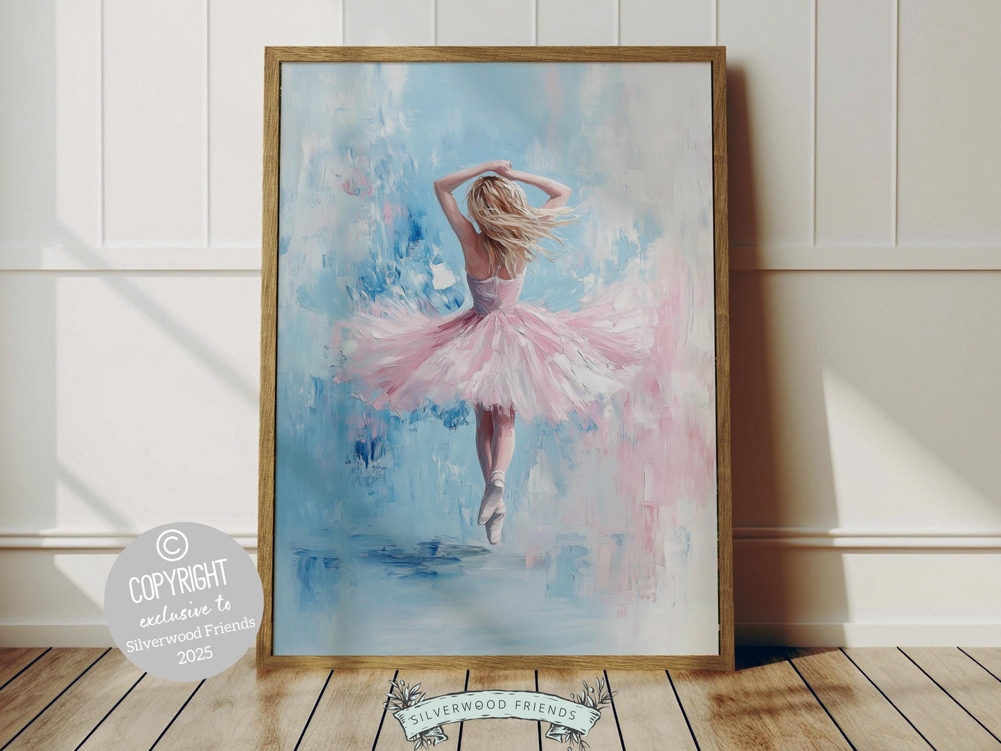 Infuse a sense of magic into any ballerina's space with our Pastel Ballet Print. This enchanting artwork beautifully enhances ballet decor, creates a dreamy ambiance, and makes a unique gift for ballet dance lovers.