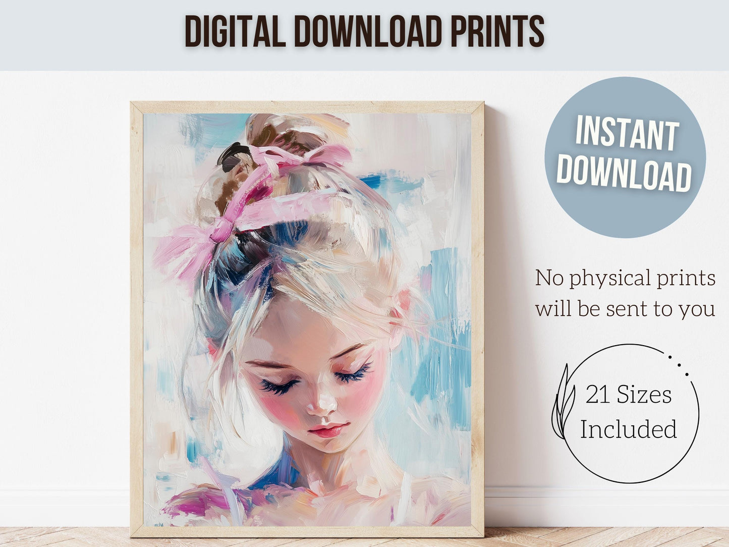 Little Girl Ballet Print, Pink Baby Girl Ballerina Nursery Wall Art, Trendy Teen Ballet Dancer Bedroom Ballerina Wall Decor Digital Print