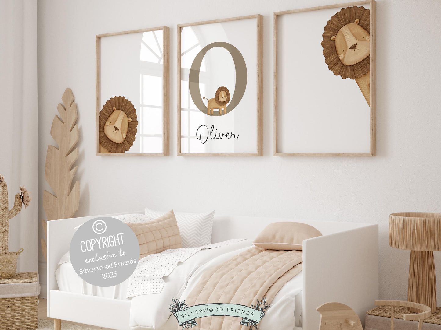 Create a personalised touch in your babys nursery or gift a cherished keepsake with our gorgeous safari nursery prints with peeking lions. It's perfect for your safari nursery decor and also makes a unique gender neutral baby shower gift.