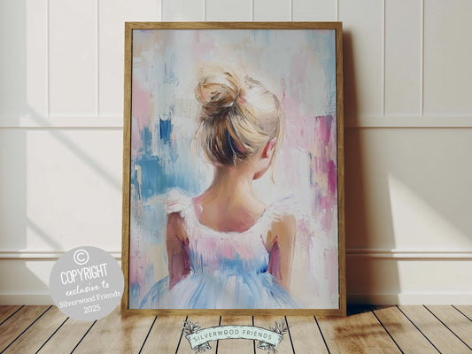 Add a touch of magic to any little ballerinas space with our Pastel Ballet Print. This whimsical artwork is perfect for enhancing your ballet nursery decor, creating a dreamy atmosphere, or serving as a unique and enchanting baby shower gift.