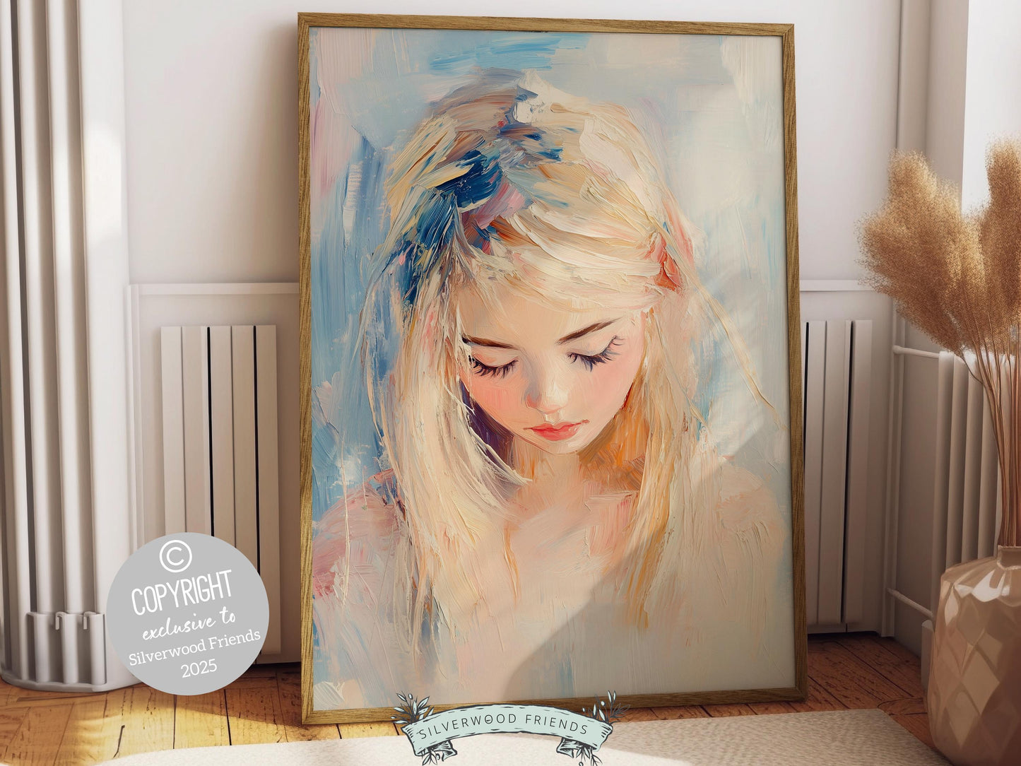 Ballet Dancer Print, Pastel Ballerina Wall Decor, Baby Girl Nursery Wall Art,Trendy Pink Blue Ballet Teen Dorm Room Wall Decor Digital Print