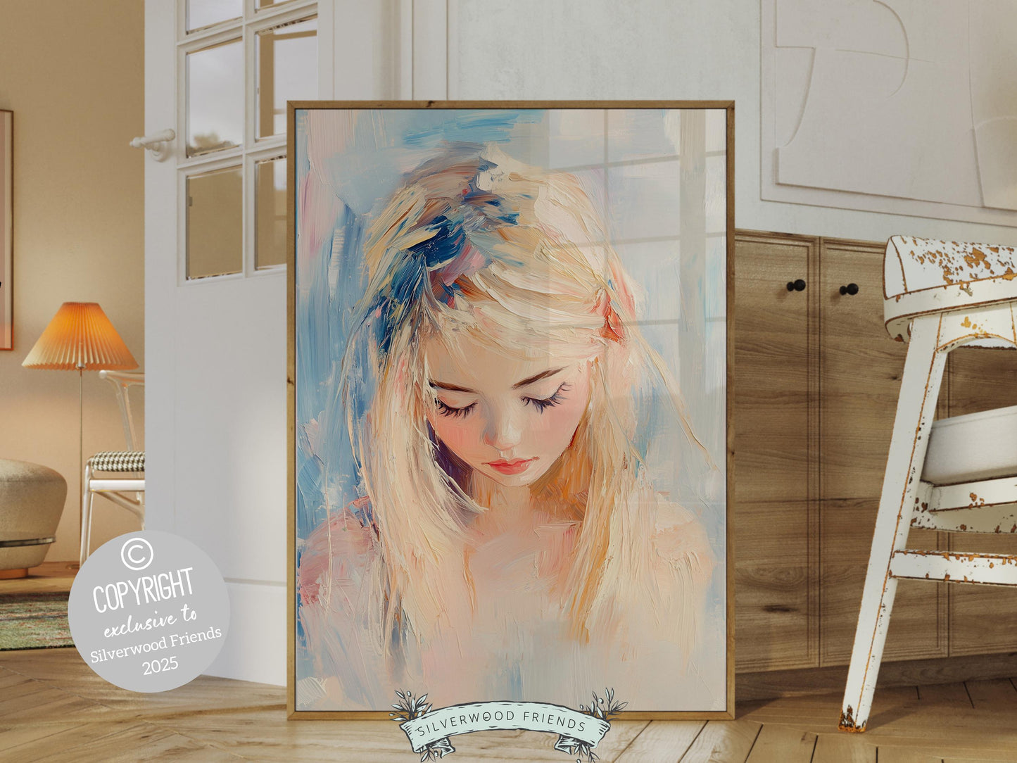 Ballet Dancer Print, Pastel Ballerina Wall Decor, Baby Girl Nursery Wall Art,Trendy Pink Blue Ballet Teen Dorm Room Wall Decor Digital Print