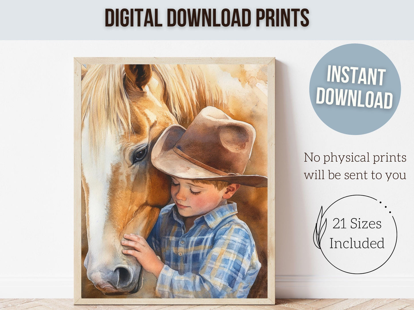 Cowboy Nursery Print, Cowboy Nursery Decor, Baby Boys Western Nursery Decor, Little Boy Cowboy Horse Riding Nursery Wall Art Digital Print