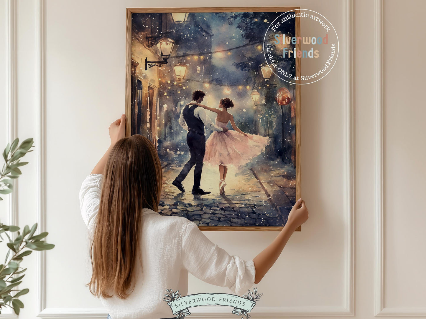 Ballet Christmas Print, Romantic Valentines Printable Wall Art, Festive Christmas Holiday Decor,Ballerina Nutcracker Christmas Digital Print