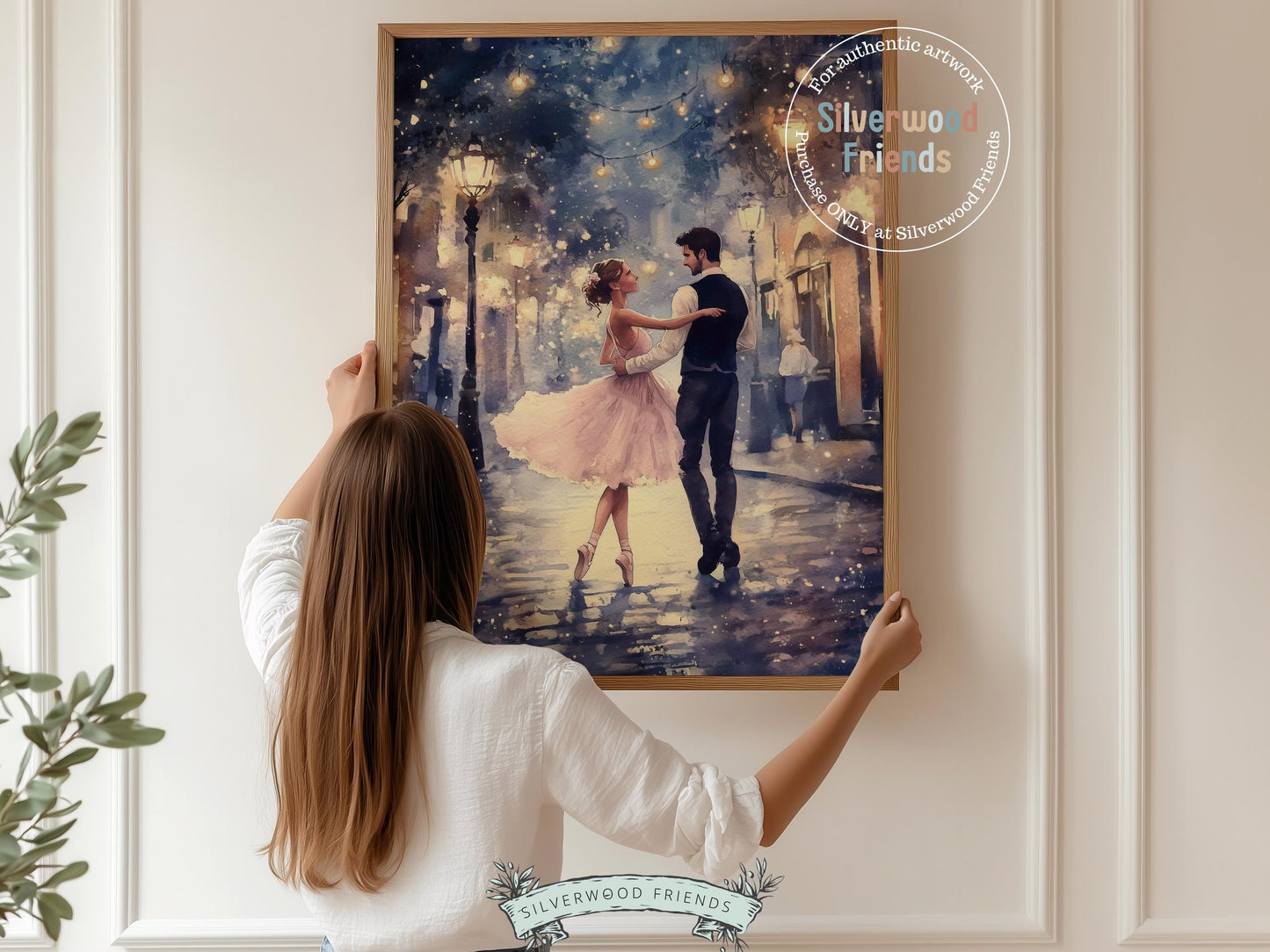 Romantic Ballet Christmas Print, Moody Valentines Printable Wall Art, Festive Christmas Nutcracker Vintage Holiday Decor Digital Print Gift