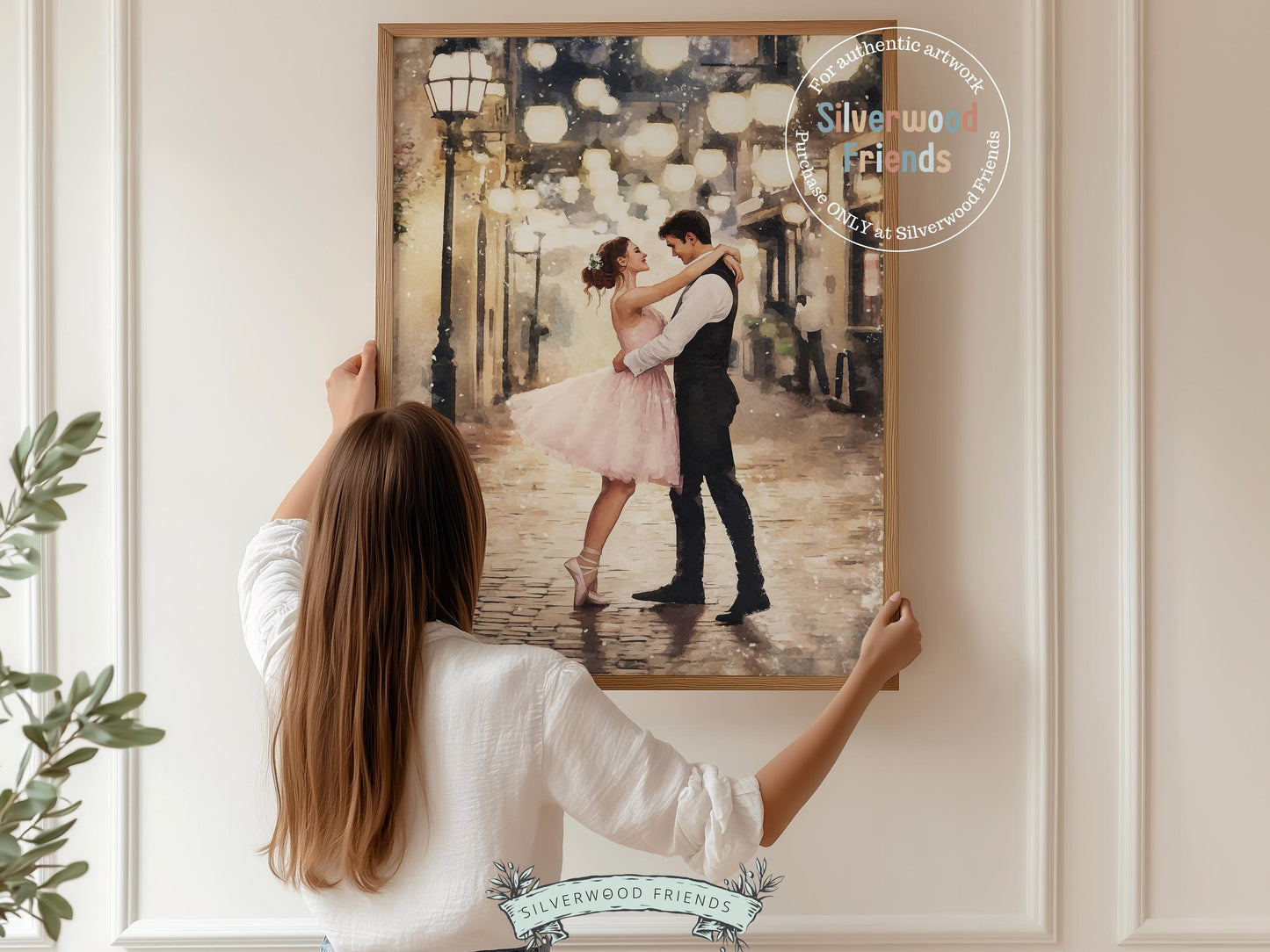 Romantic Ballet Christmas Print, Moody Valentines Printable Wall Art, Festive Christmas Nutcracker Vintage Holiday Host Decor Digital Print