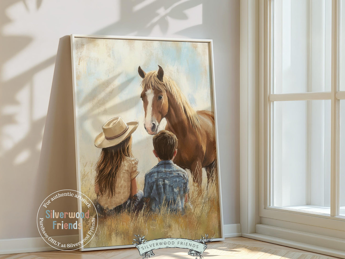 Cowboy Nursery Print, Cowgirl Western Horse Nursery Decor, Rustic Farmhouse Toddler Decor, Kids Country Farm Nursery Wall Art Digital Print