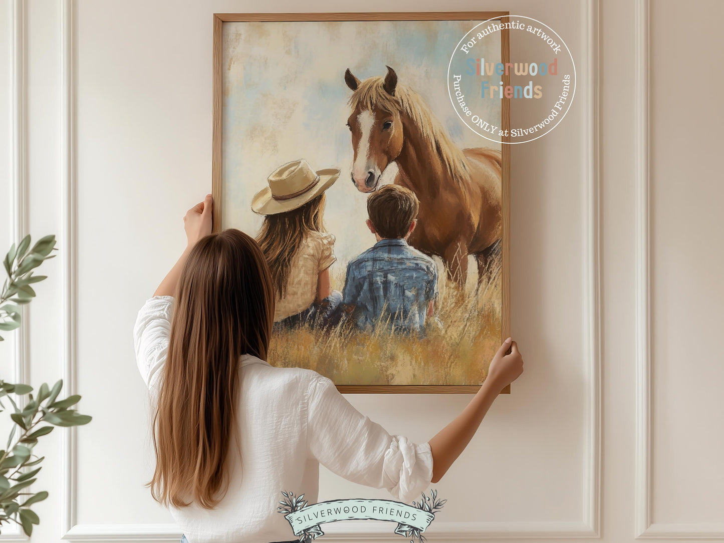 Cowboy Nursery Print, Cowgirl Western Horse Nursery Decor, Rustic Farmhouse Toddler Decor, Kids Country Farm Nursery Wall Art Digital Print