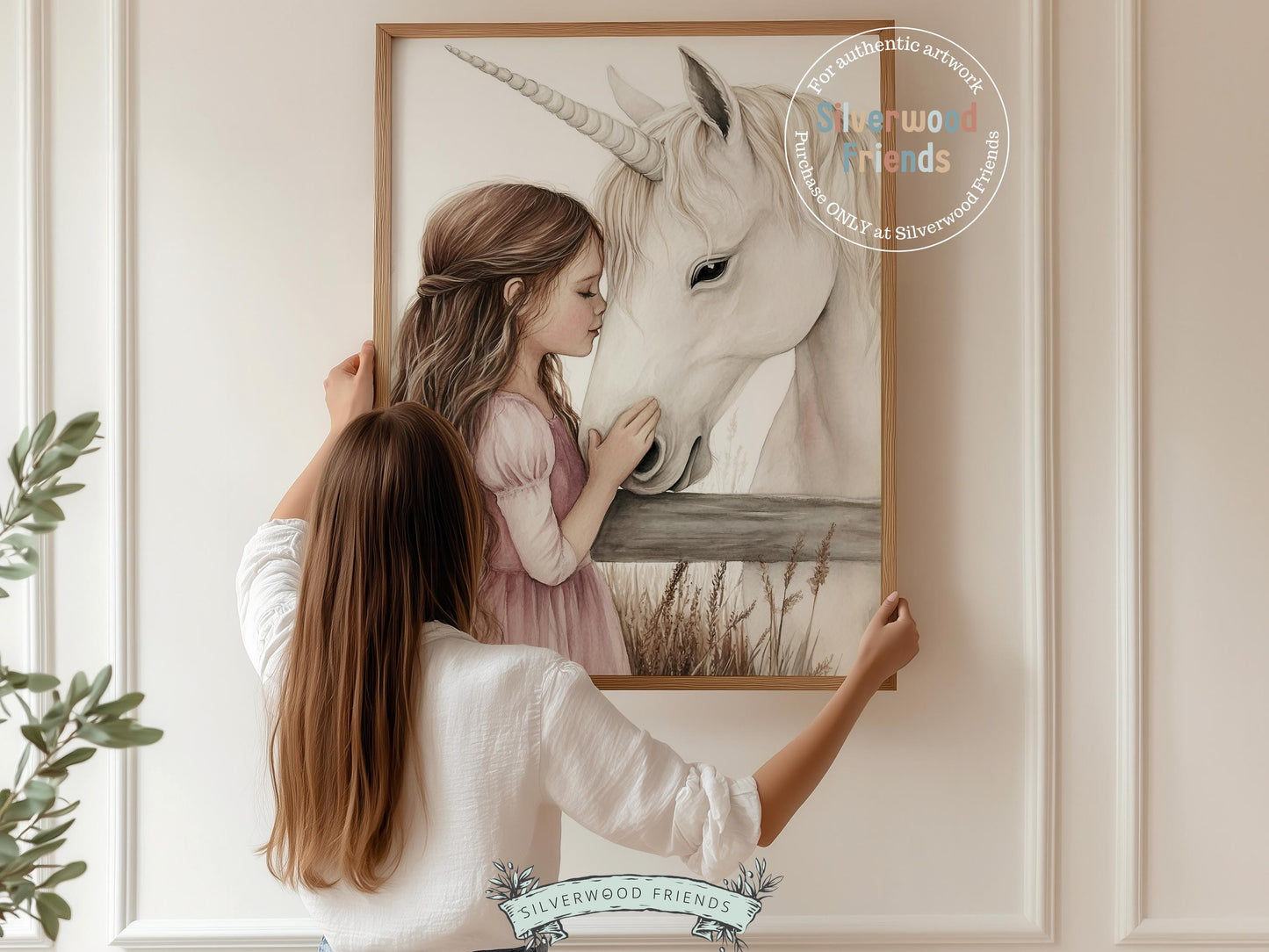 Unicorn Nursery Print, Unicorn Horse Nursery Bedroom Decor, Baby Girl Fairytale Nursery Wall Art, Toddler Girl Fantasy Nursery Digital Print