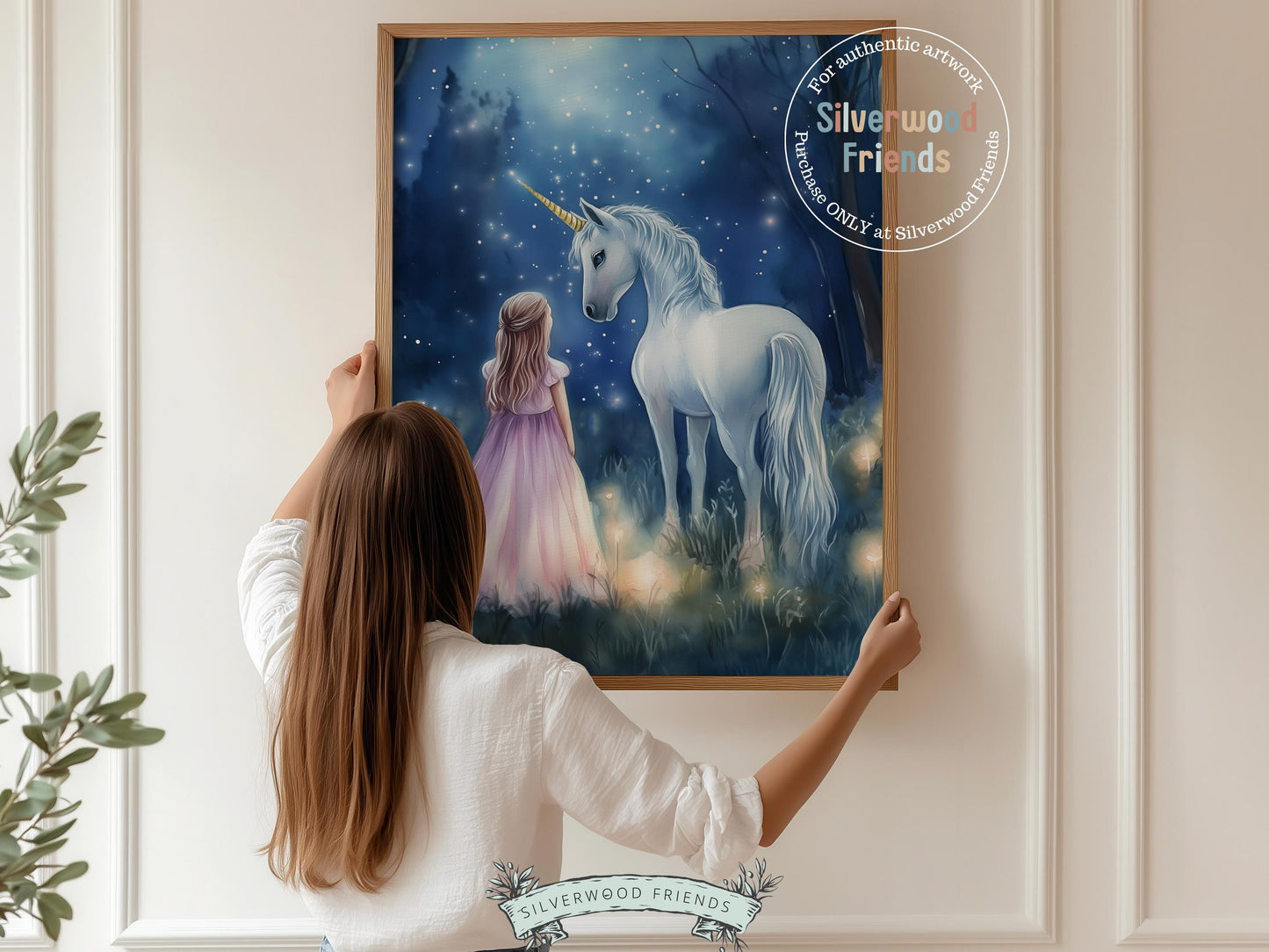 Unicorn Nursery Print, Unicorn Horse Nursery Bedroom Decor, Baby Girl Fairytale Nursery Wall Art, Toddler Girl Fantasy Nursery Digital Print