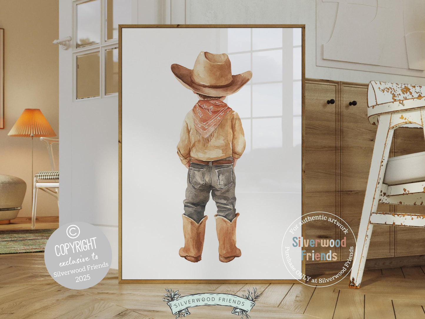 Cowboy Nursery Print, Cowboy Nursery Decor, Baby Boys Western Nursery Decor, Little Boy Cowboy Horse Country Nursery Wall Art Digital Print