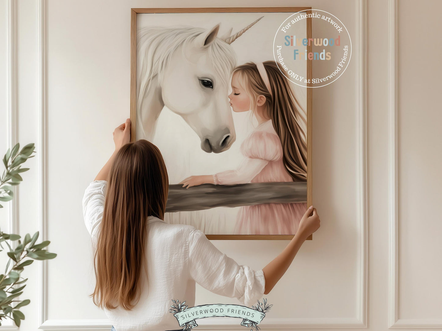 Baby Girl Unicorn Nursery Print, Unicorn Horse Nursery Decor, Fairytale Farmhouse Nursery Wall Art,Little Girl Fantasy Nursery Digital Print