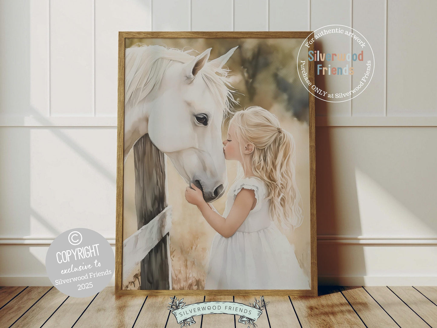 White Horse Print, Little Cowgirl Nursery Decor, Baby Girl Western Nursery Decor, Horse Nursery Wall Art, Girl Horse Picture Digital Print