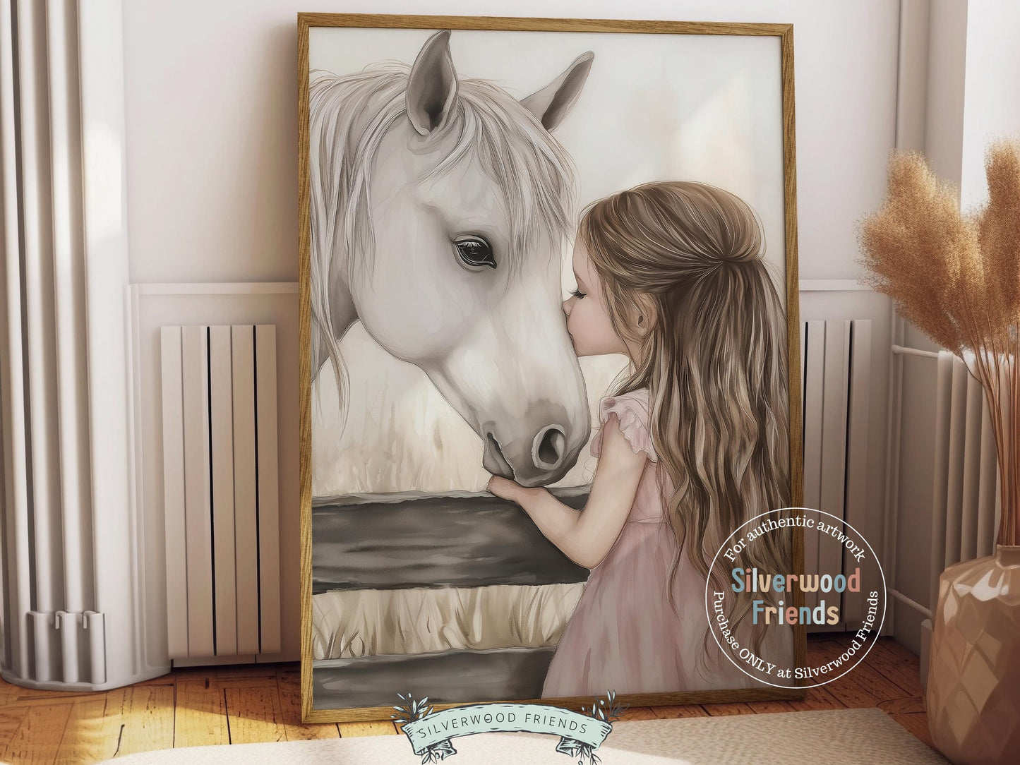 White Horse Print, Little Cowgirl Nursery Decor, Baby Girl Western Bedroom Decor, Horse Nursery Wall Art, Girl Horse Picture Digital Print