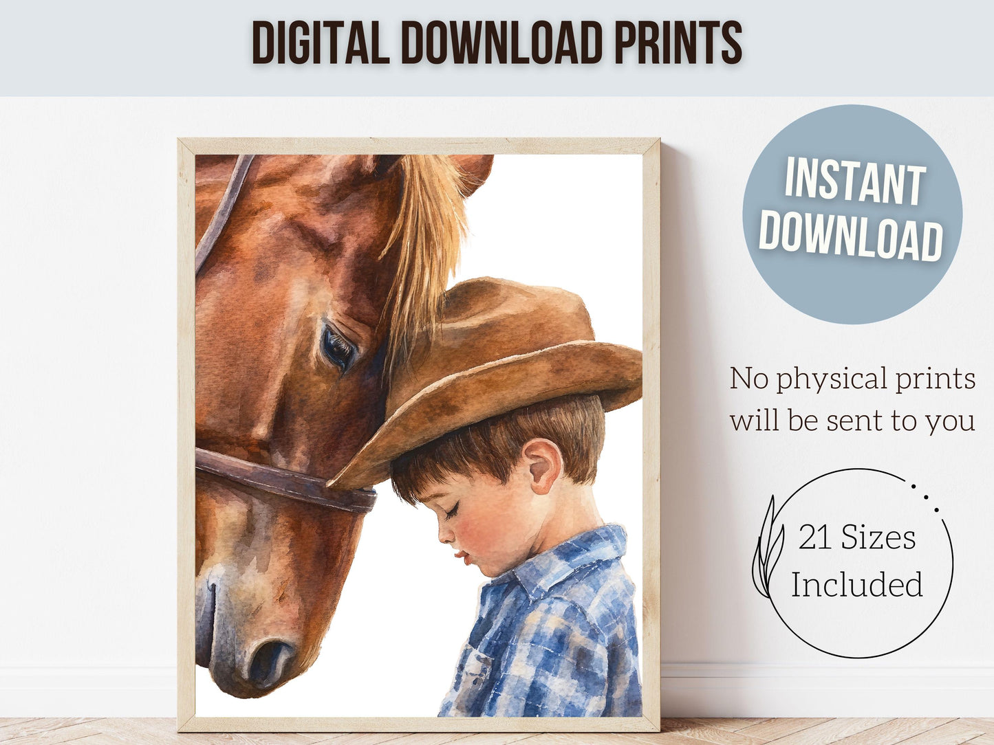 Cowboy Nursery Print, Cowboy Nursery Decor, Baby Boys Western Nursery Decor, Little Boy Cowboy Horse Riding Nursery Wall Art Digital Print