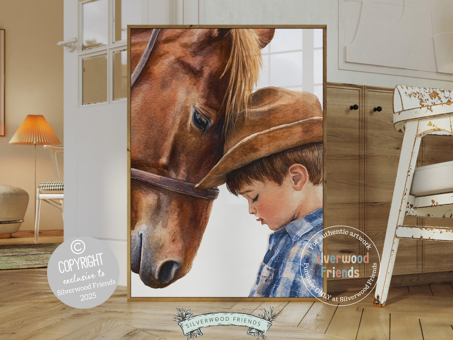 Cowboy Nursery Print, Cowboy Nursery Decor, Baby Boys Western Nursery Decor, Little Boy Cowboy Horse Riding Nursery Wall Art Digital Print