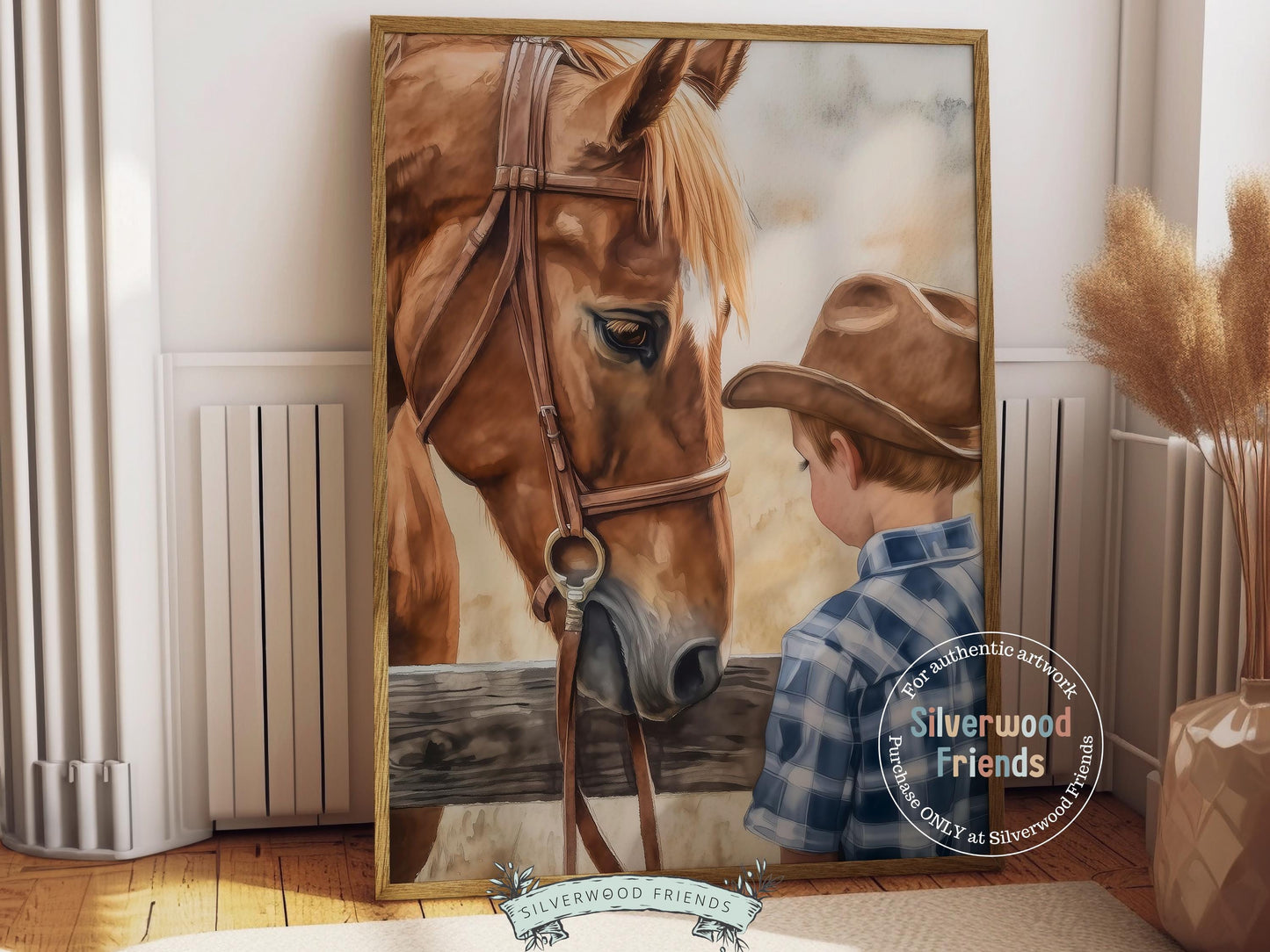 Cowboy Nursery Print, Cowboy Nursery Decor, Baby Boy Western Nursery Decor,Little Boy Cowboy Hat Horse Riding Nursery Wall Art Digital Print