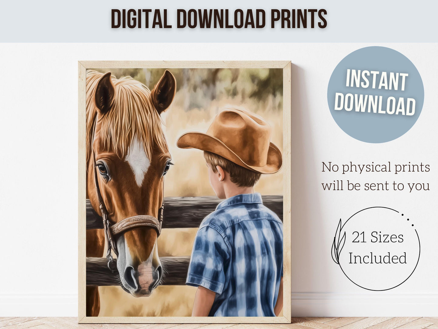 Cowboy Nursery Print, Cowboy Nursery Decor, Baby Boy Western Nursery Decor,Little Boy Cowboy Hat Horse Riding Nursery Wall Art Digital Print