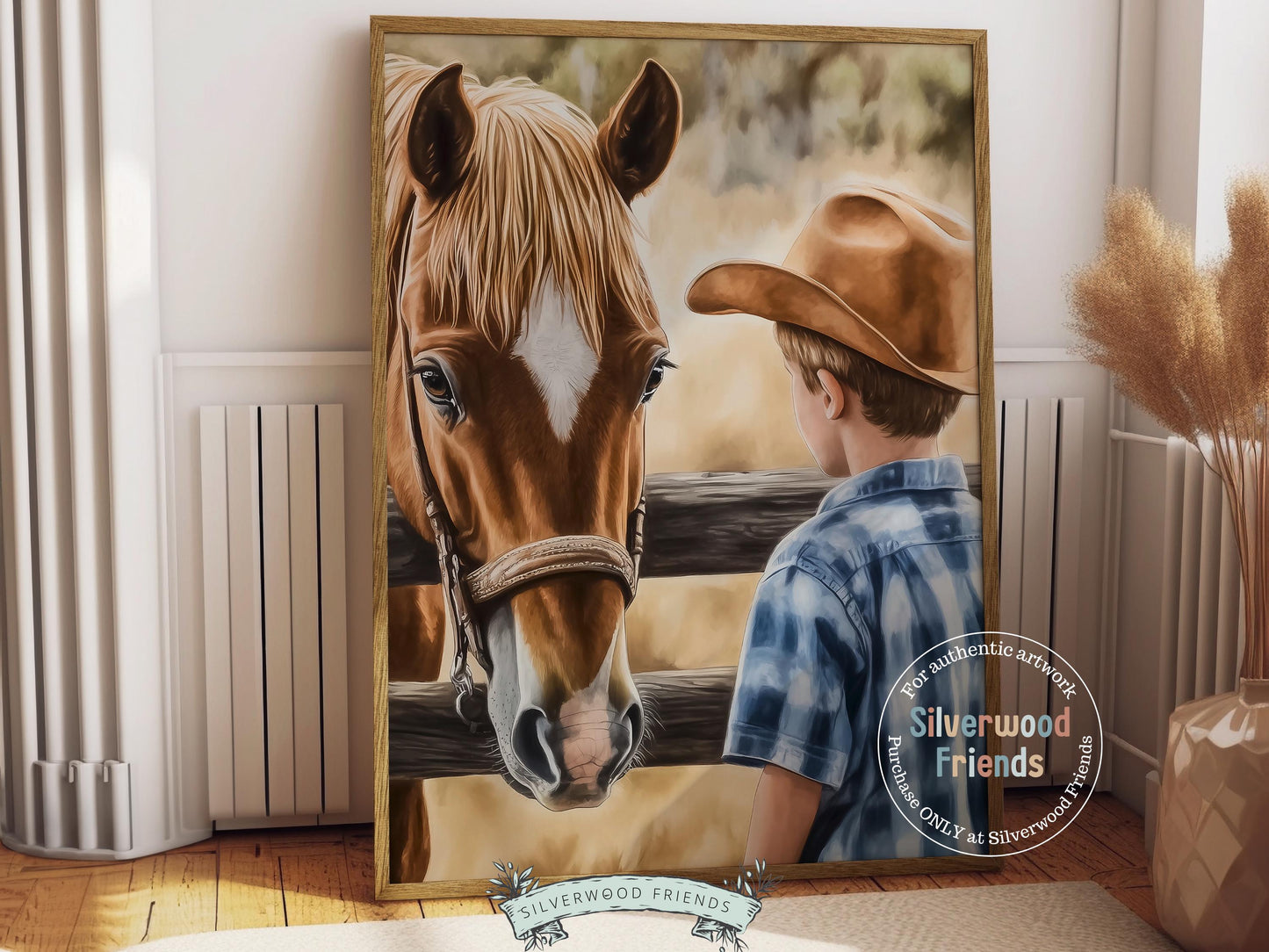 Cowboy Nursery Print, Cowboy Nursery Decor, Baby Boy Western Nursery Decor,Little Boy Cowboy Hat Horse Riding Nursery Wall Art Digital Print