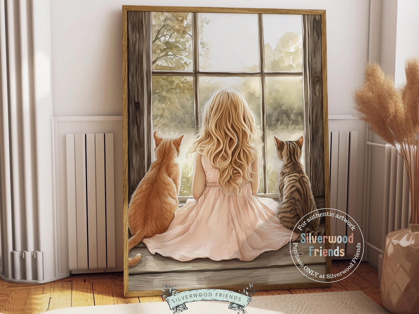 Cowgirl Nursery Print, Cowgirl Nursery Decor, Baby Girl Western Nursery Decor,Little Girl Farmhouse Tabby Cat Nursery Wall Art Digital Print