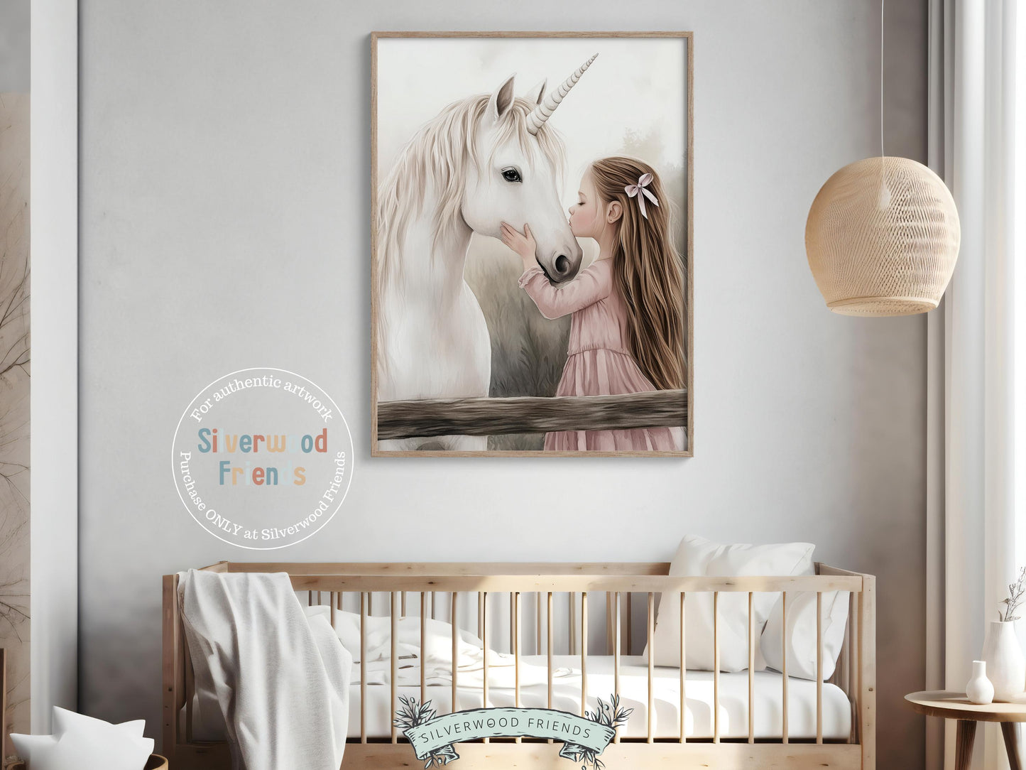 Baby Girl Unicorn Nursery Print, Unicorn Ballerina Nursery Decor, Wildflower Nursery Wall Art, Floral Ballet Fantasy Nursery Digital Print