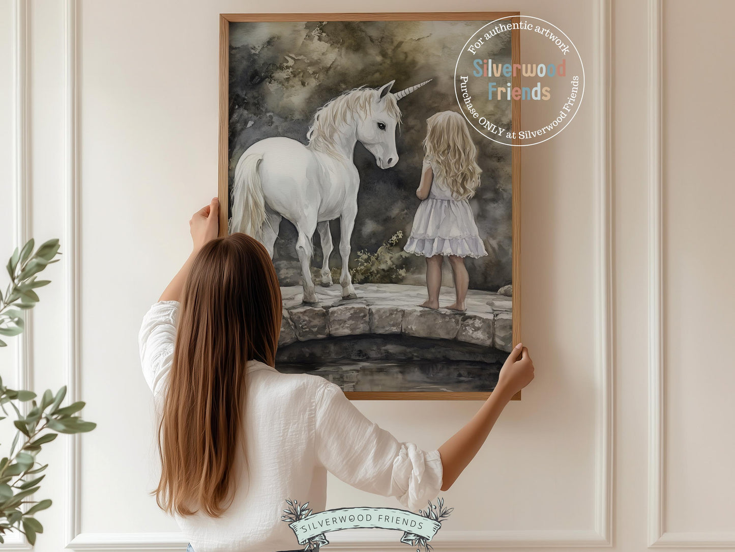 Unicorn Nursery Print, Unicorn Horse Nursery Bedroom Decor, Baby Girl Fairytale Nursery Wall Art, Toddler Girl Fantasy Nursery Digital Print