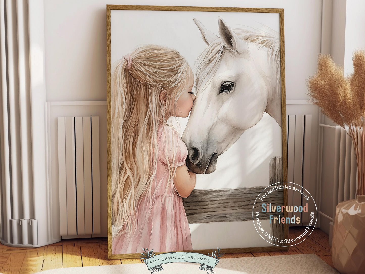 White Horse Print, Little Cowgirl Nursery Decor, Baby Girl Western Nursery Decor, Horse Nursery Wall Art, Girl Horse Picture Digital Print