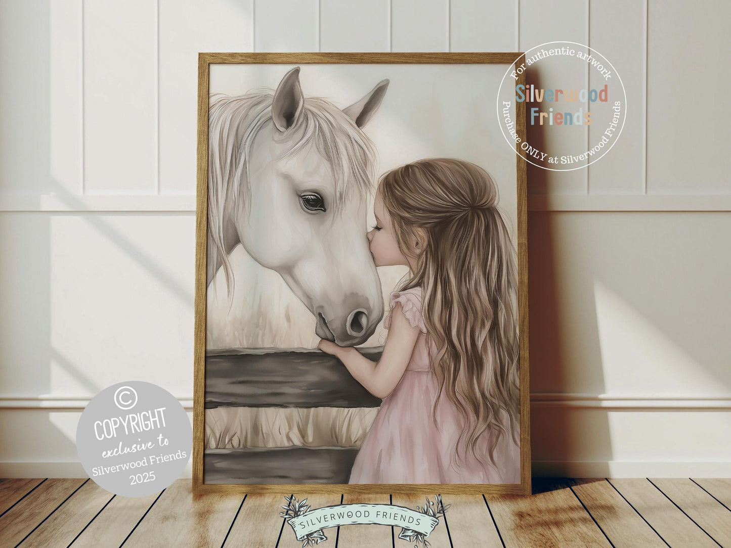 White Horse Print, Little Cowgirl Nursery Decor, Baby Girl Western Bedroom Decor, Horse Nursery Wall Art, Girl Horse Picture Digital Print