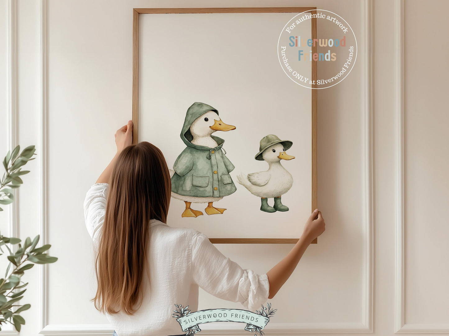 Set of 3 Duck Nursery Prints, Sage Green Duck Nursery Decor, Gender Neutral Duck Nursery Wall Art, Kids Farm Room Wall Decor Digital Print