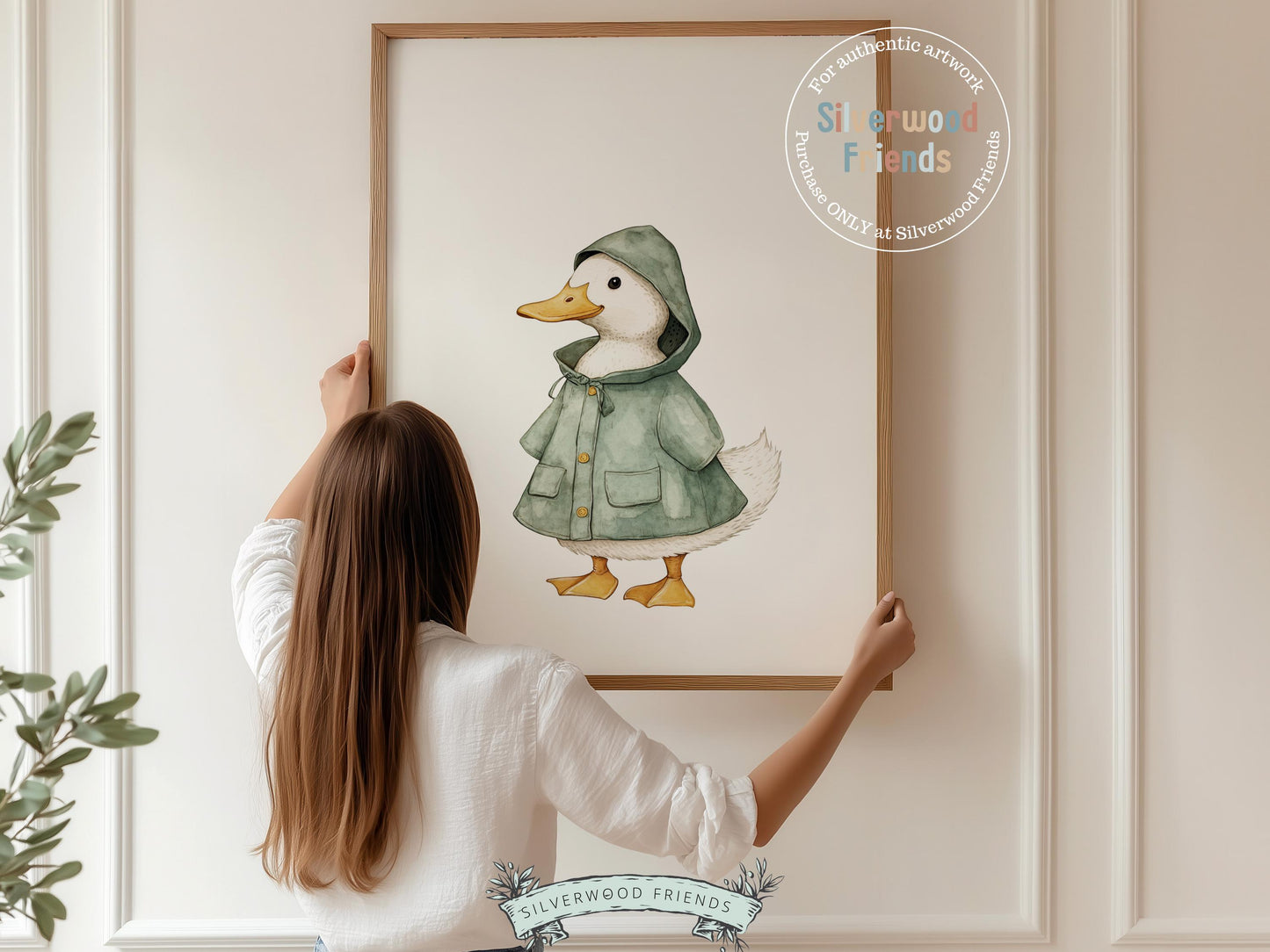 Set of 3 Duck Nursery Prints, Sage Green Duck Nursery Decor, Gender Neutral Duck Nursery Wall Art, Kids Farm Animal Wall Decor Digital Print