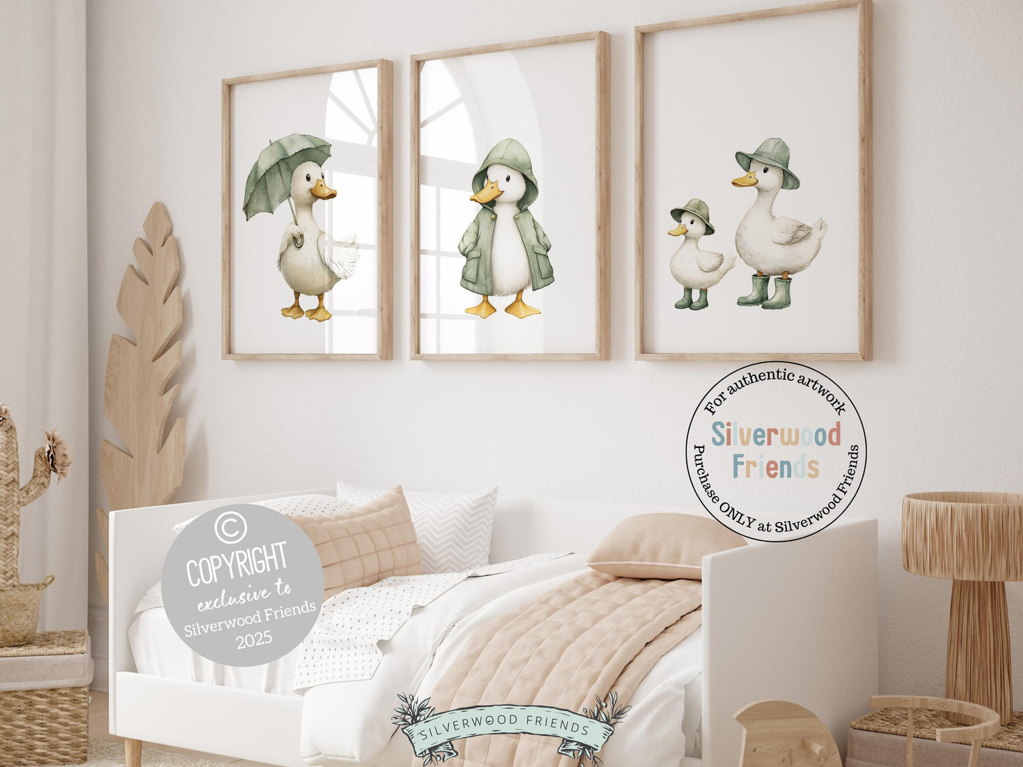 Duck Nursery Prints, Sage Green Duck Nursery Decor, Gender Neutral Duck Nursery Wall Art, Vintage Farmhouse Mudroom Wall Decor Digital Print