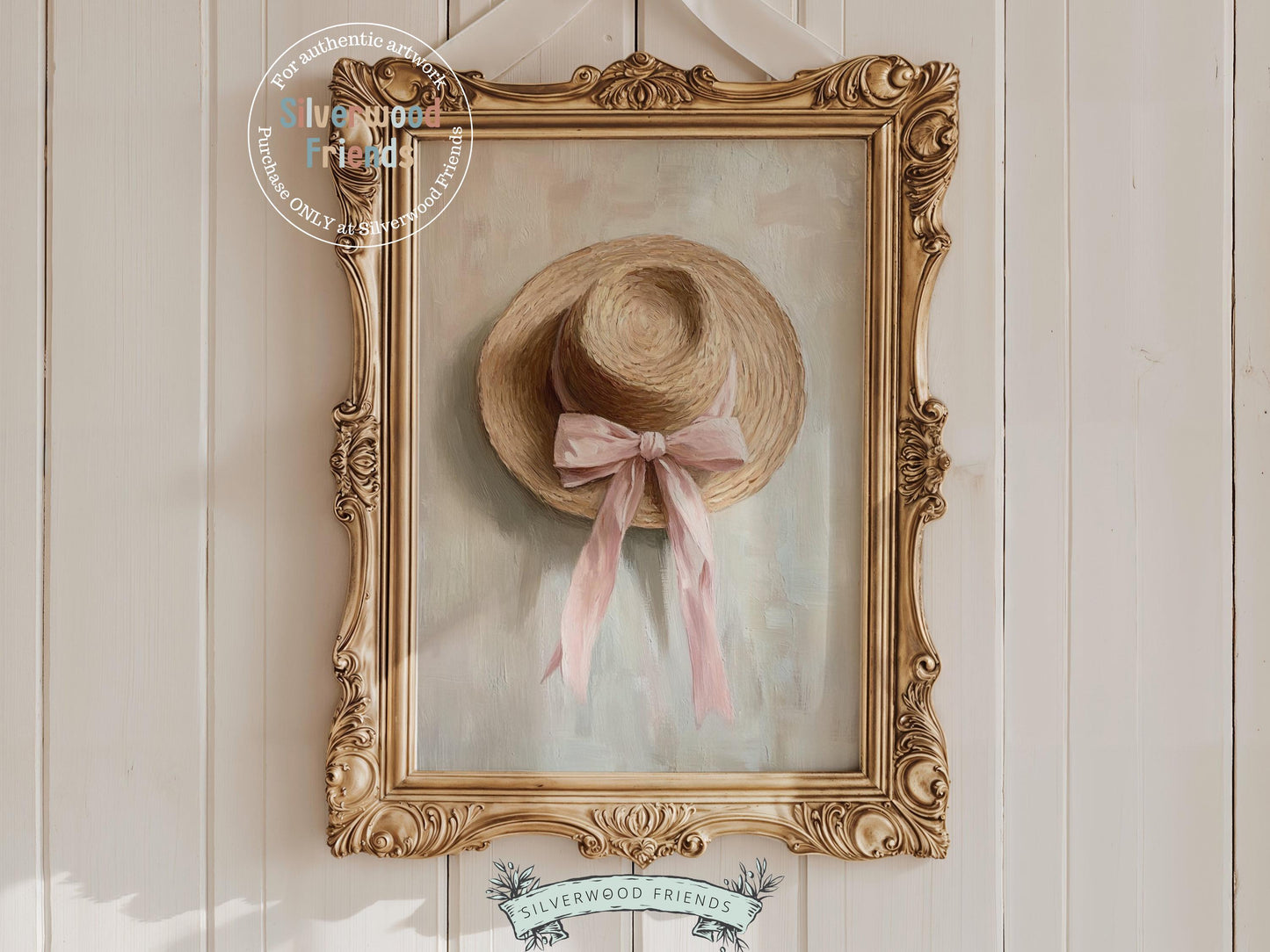 Bring a touch of French country charm or coastal cowgirl to your home with this elegant straw hat print, featuring a soft pink bow in a delicate, vintage-inspired style. Perfect for Cottagecore, western, or farmhouse decor, it adds a romantic and timeless feel to any space.