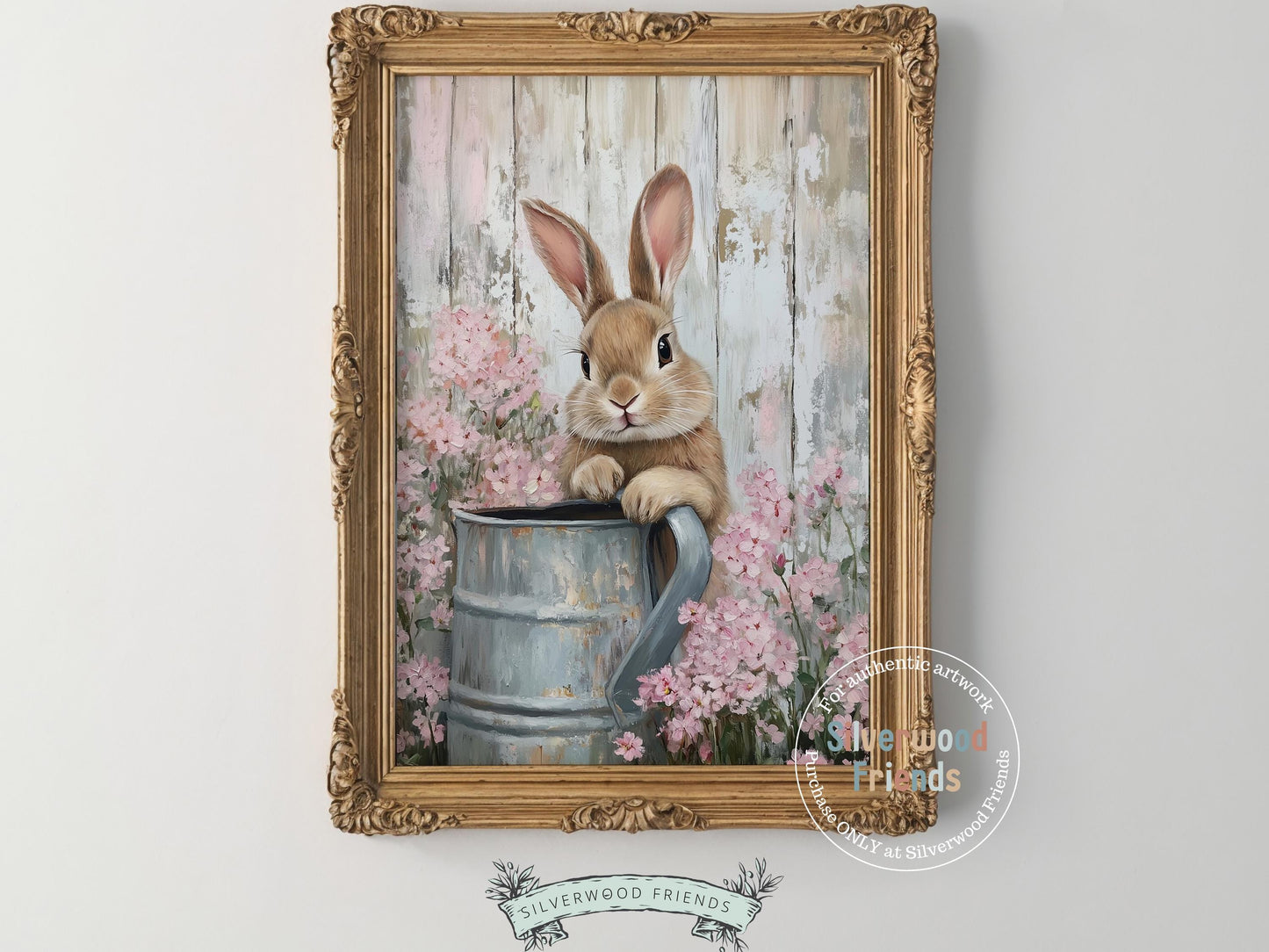 Wildflower Bunny Print, Floral Bunny Nursery Wall Art, Woodland Wildflower Nursery Decor, Country Farmhouse Spring Wall Decor Digital Print