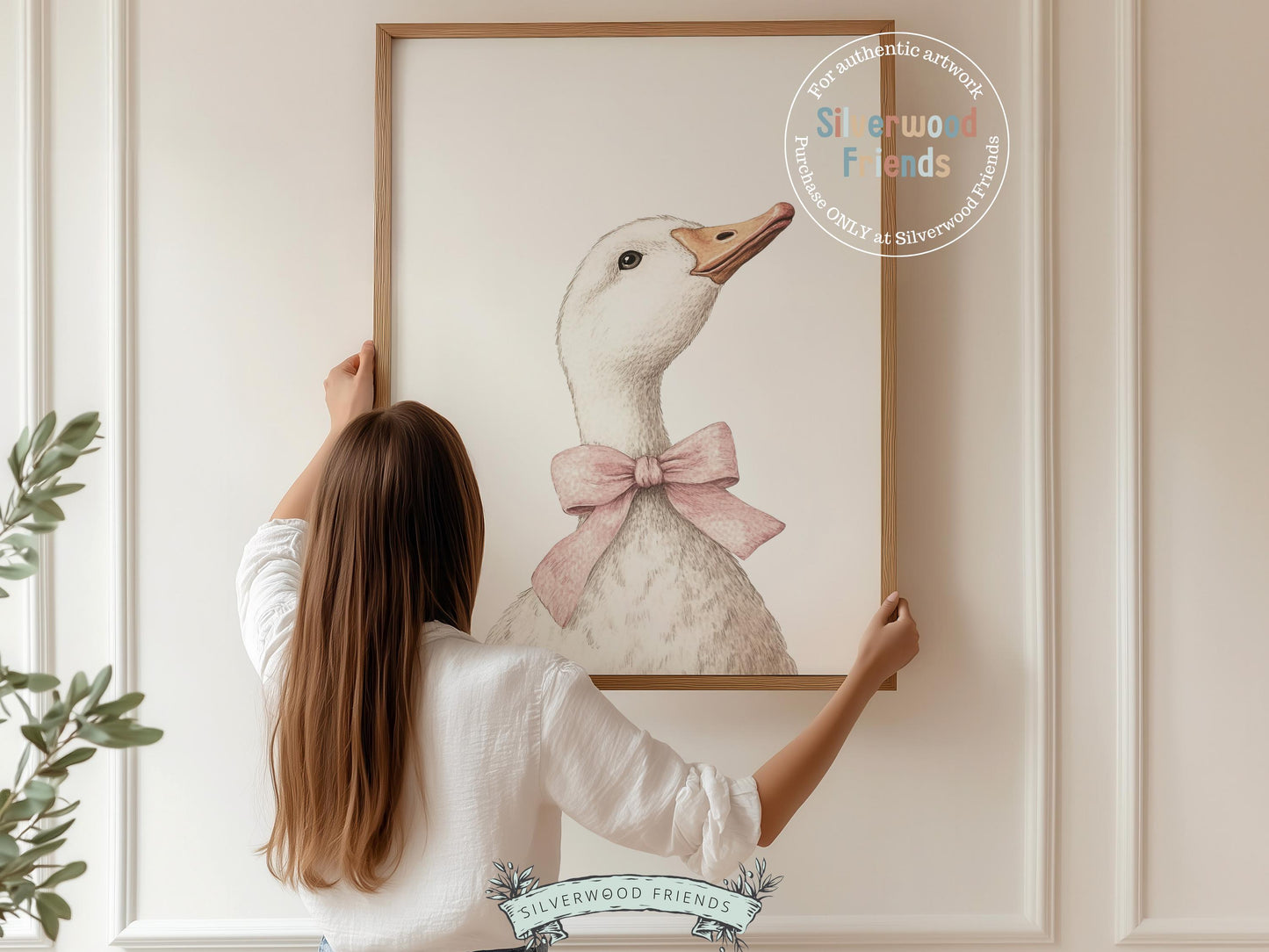 Duck Nursery Print, Baby Girl Pink Farm Duck Nursery Decor, French Country Decor, Duck Wall Art, Farmhouse Mudroom Wall Decor Digital Print