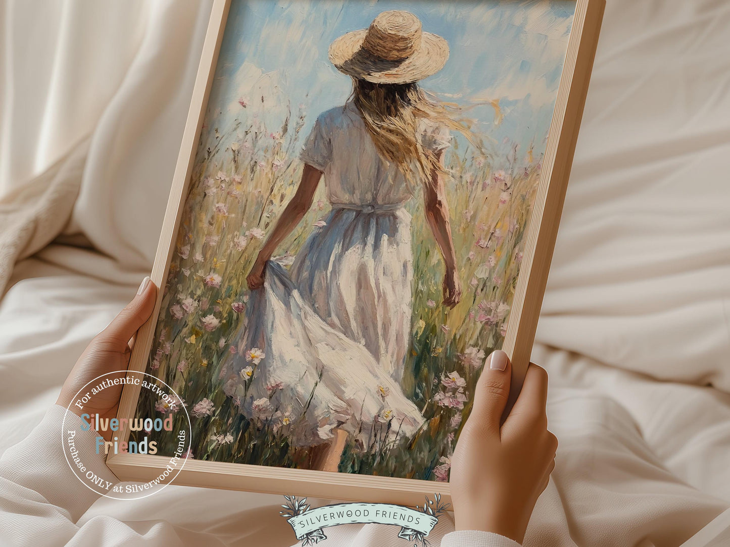 Country Girl Wildflower Print, Farmhouse Wildflower Wall Decor, Girly Western Wall Art, French Country Cottage Decor, Cowgirl Digital Print