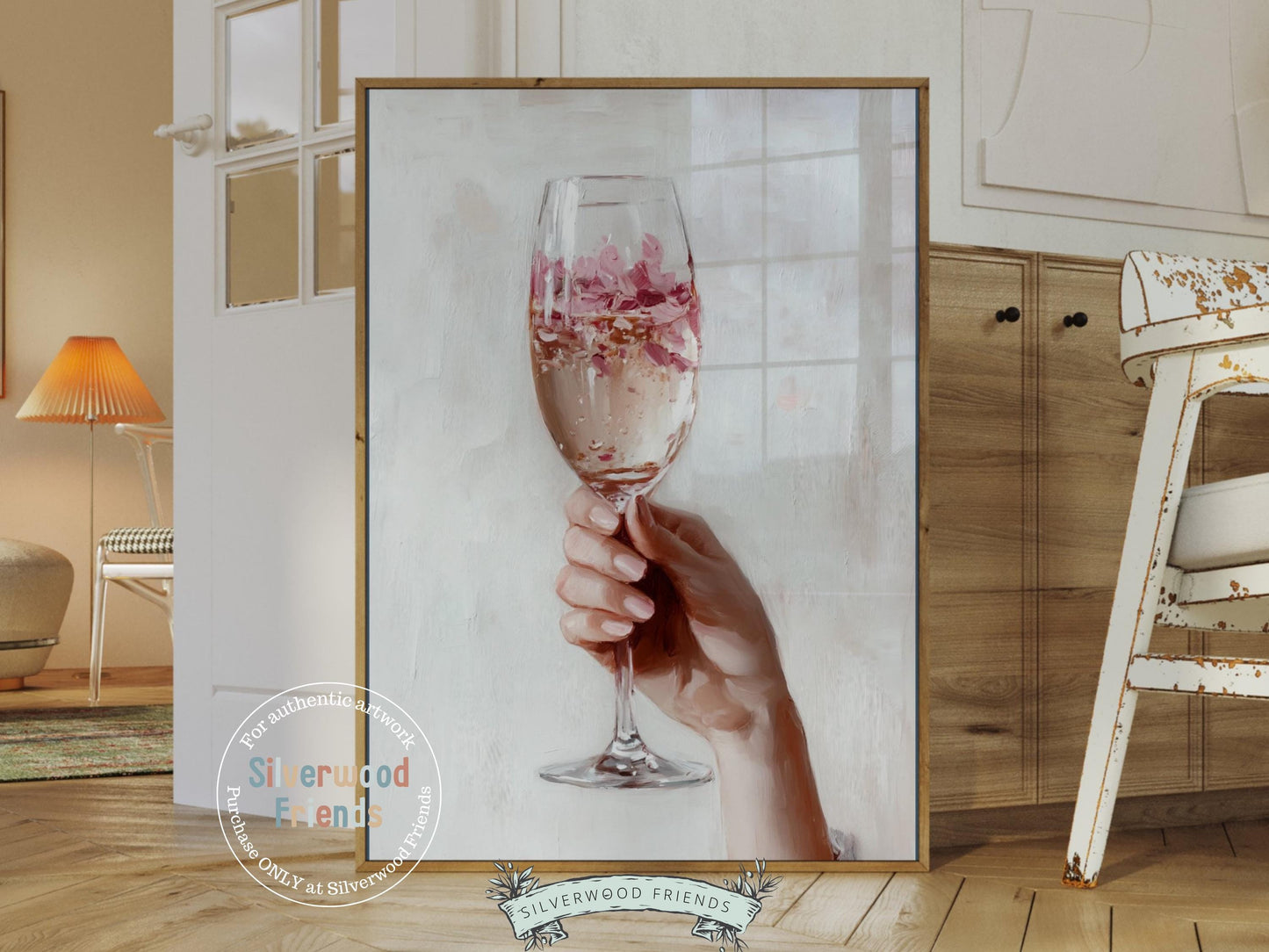 Cheers Art Print, Champagne Glass Print, Happy Hour Poster, Trendy Bar Cart Print, Celebration Wall Art for Cocktail Party Digital Print