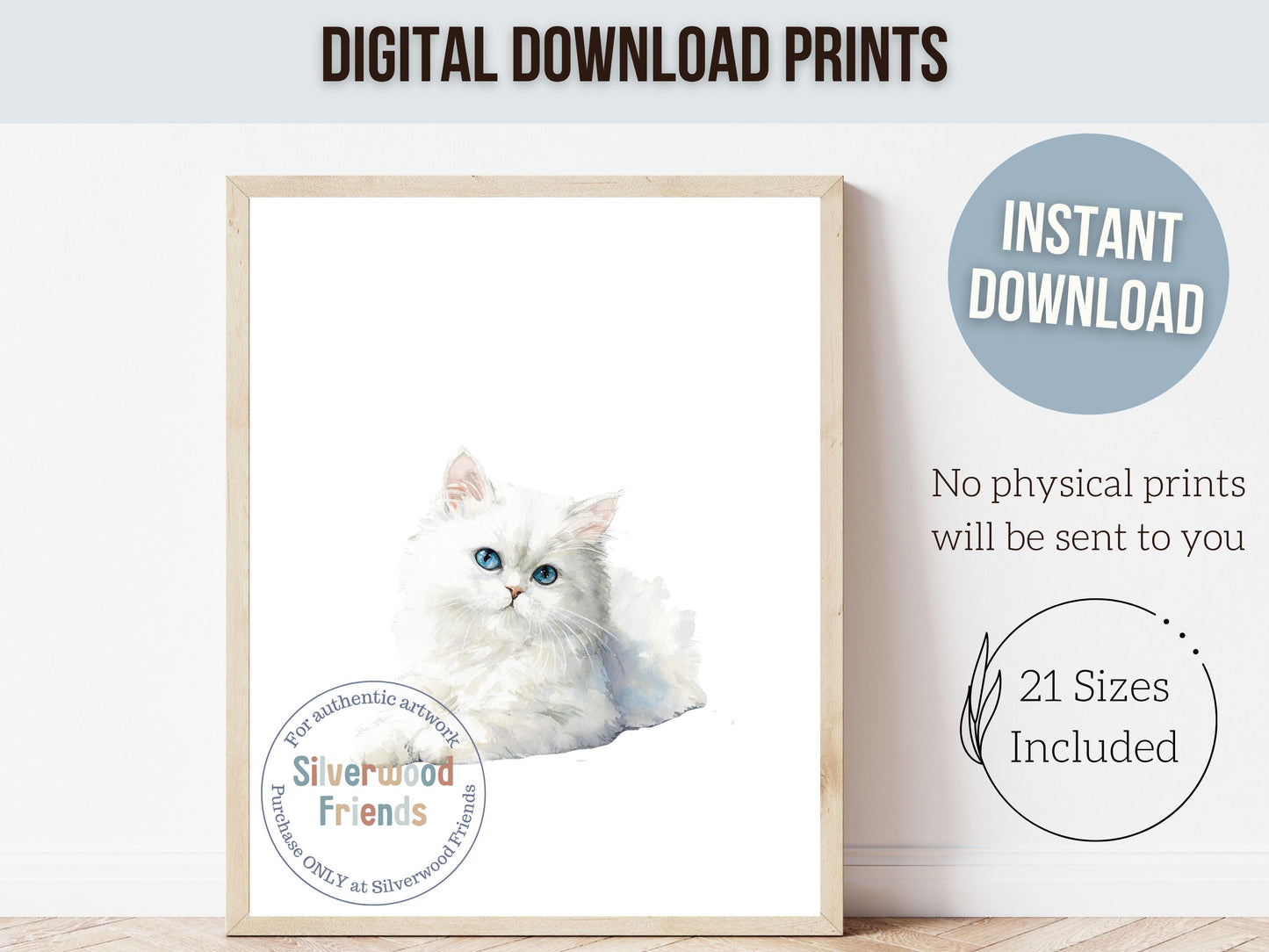 Ragdoll Cat Print Set of 3, Ragdoll Kitten Nursery Decor, Ragdoll Cat Nursery Wall Art, Cat Themed Gifts, Cat Poster Painting Digital Print