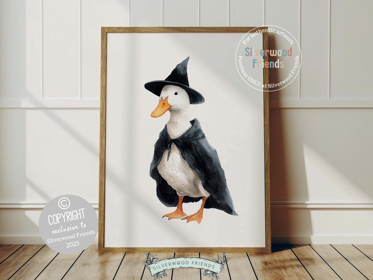 Set of 3 Duck Halloween Nursery Prints, Spooky Duck Nursery Decor, Halloween Nursery Wall Art, Kids Farm Animal Wall Decor Digital Print