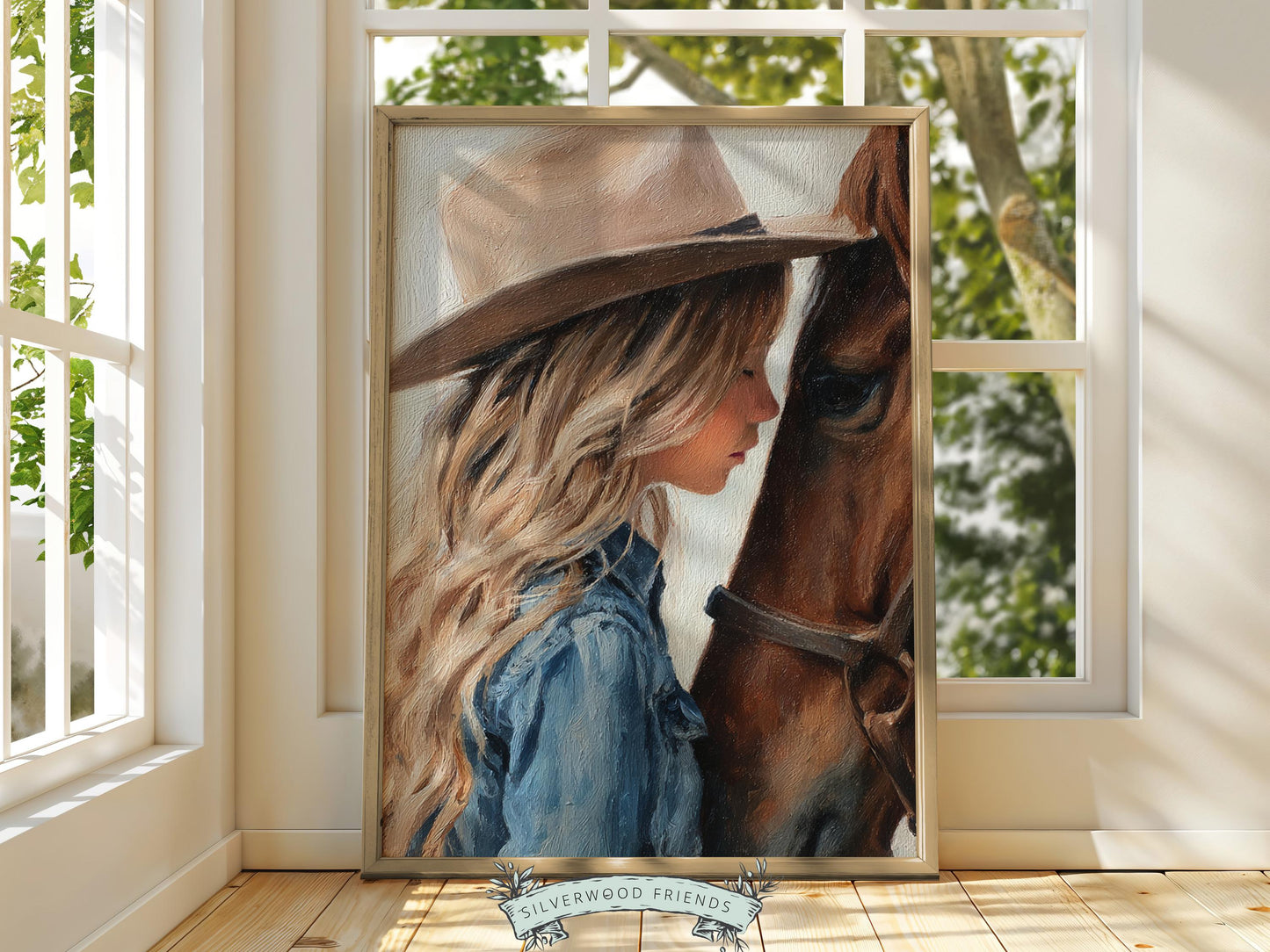 Cowgirl Nursery Print, Baby Girl Cowgirl Western Nursery Wall Decor Print, Girls Horse Riding Print, Horse Nursery Picture(DIGITAL DOWNLOAD)