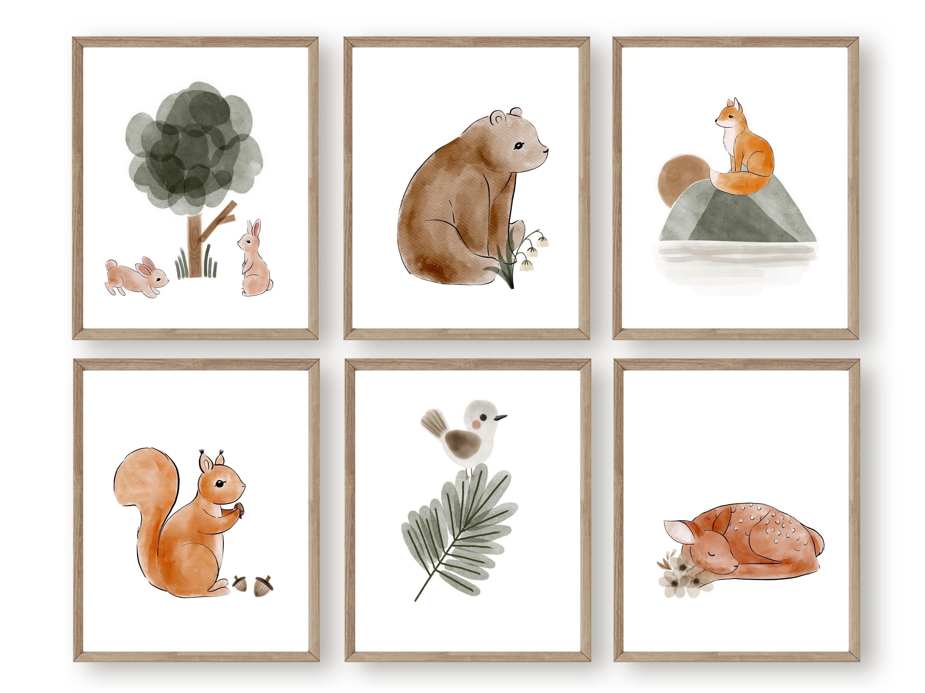 Woodland Nursery Print Set – Silverwood Friends