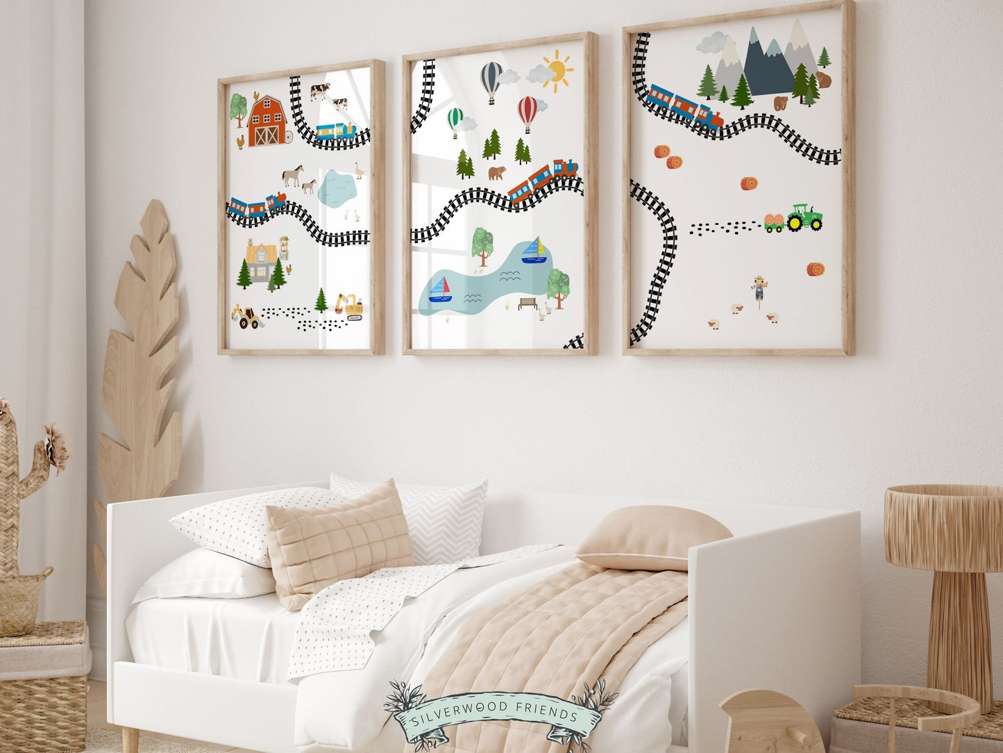 Train Nursery Prints, Boys Train Nursery Decor, Boy Room Decor, Kids Nursery Wall Art, Train Art Print, Boys Transport Nursery Digital Print