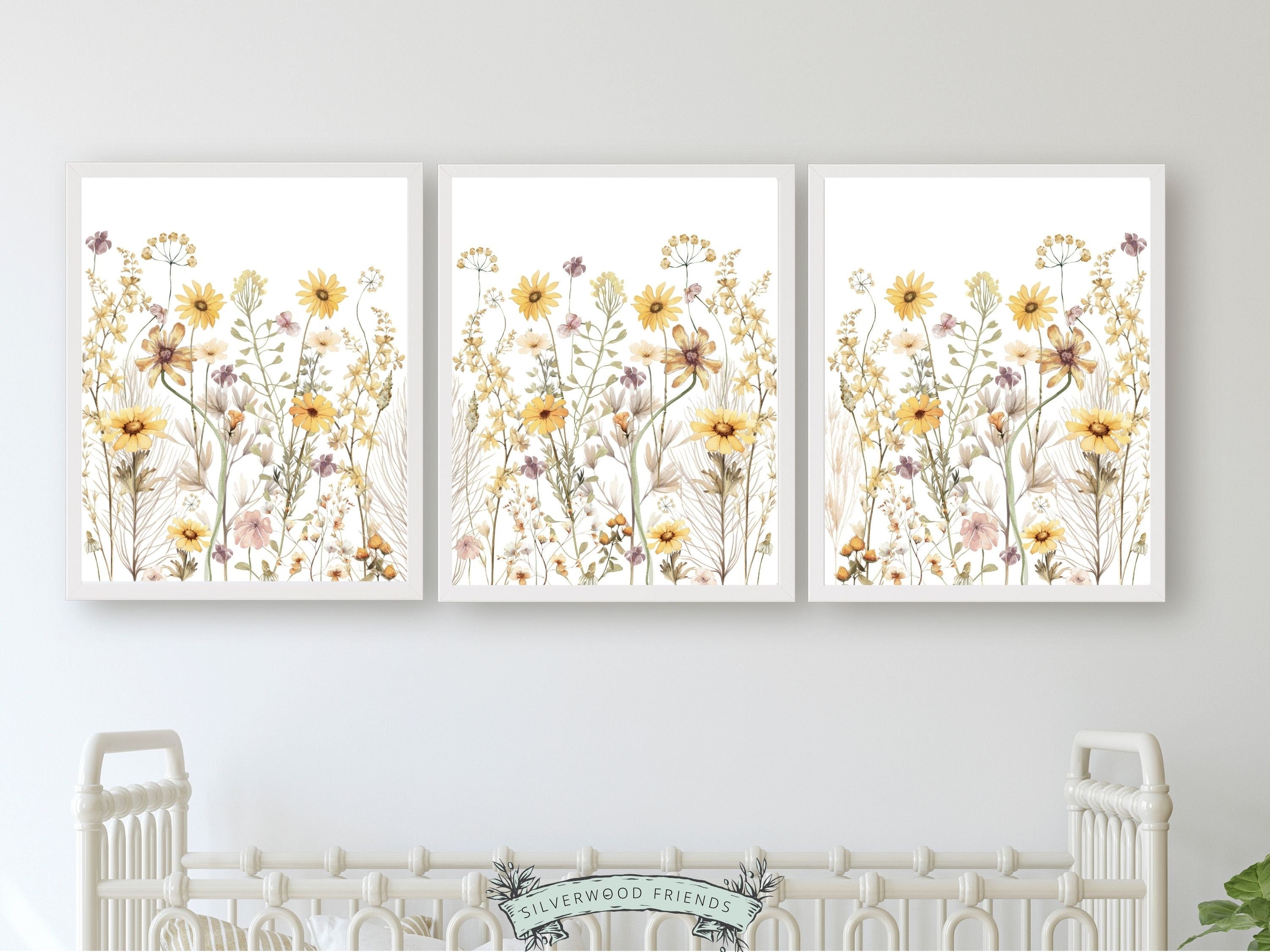 Boho Wildflower Nursery Prints – Silverwood Friends