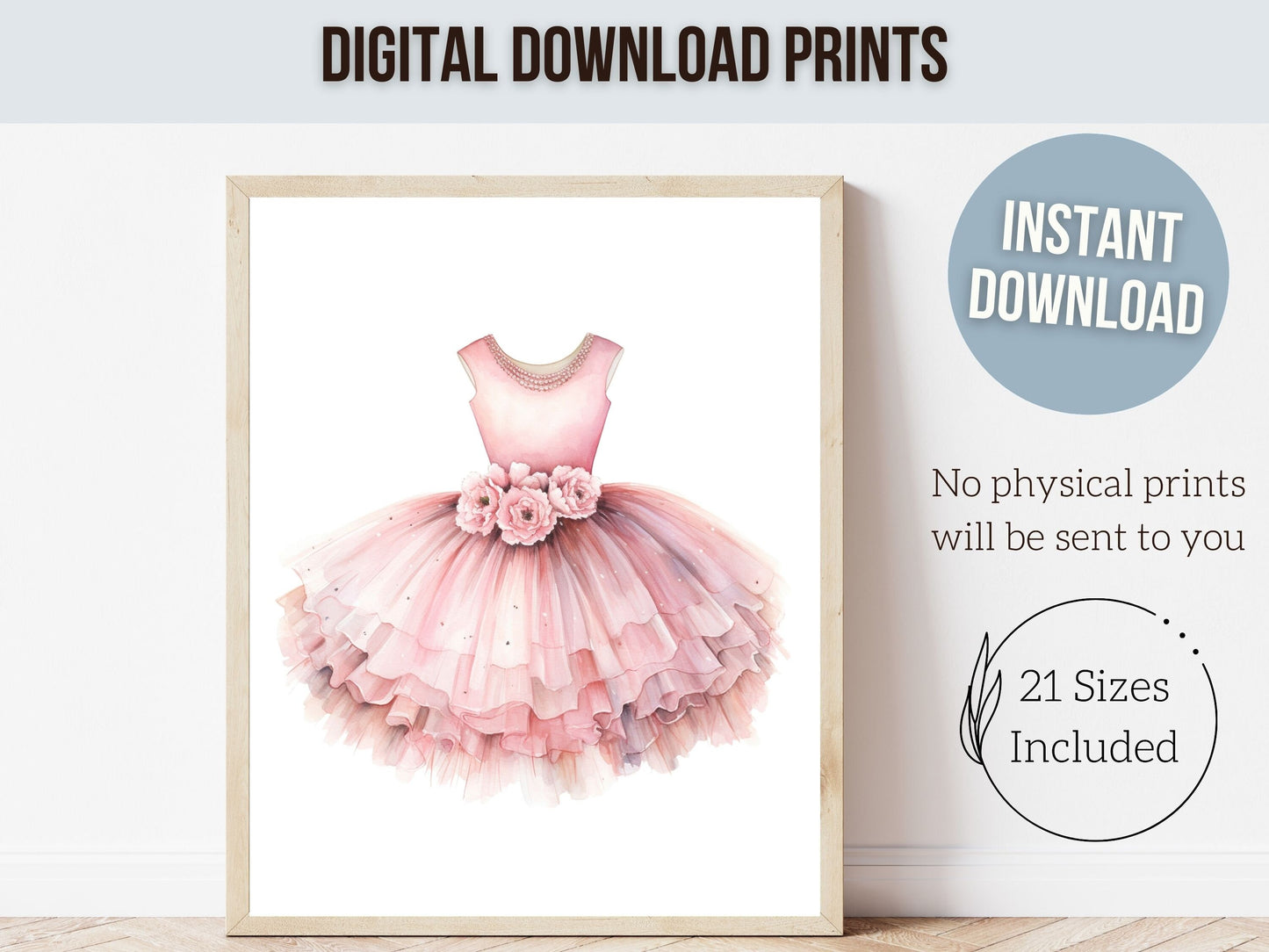 Baby Girl's Ballet Nursery Prints, Girl's Ballerina Nursery Decor, Dance Nursery Wall Art, Ballet Dancer Printable Wall Decor Digital Prints