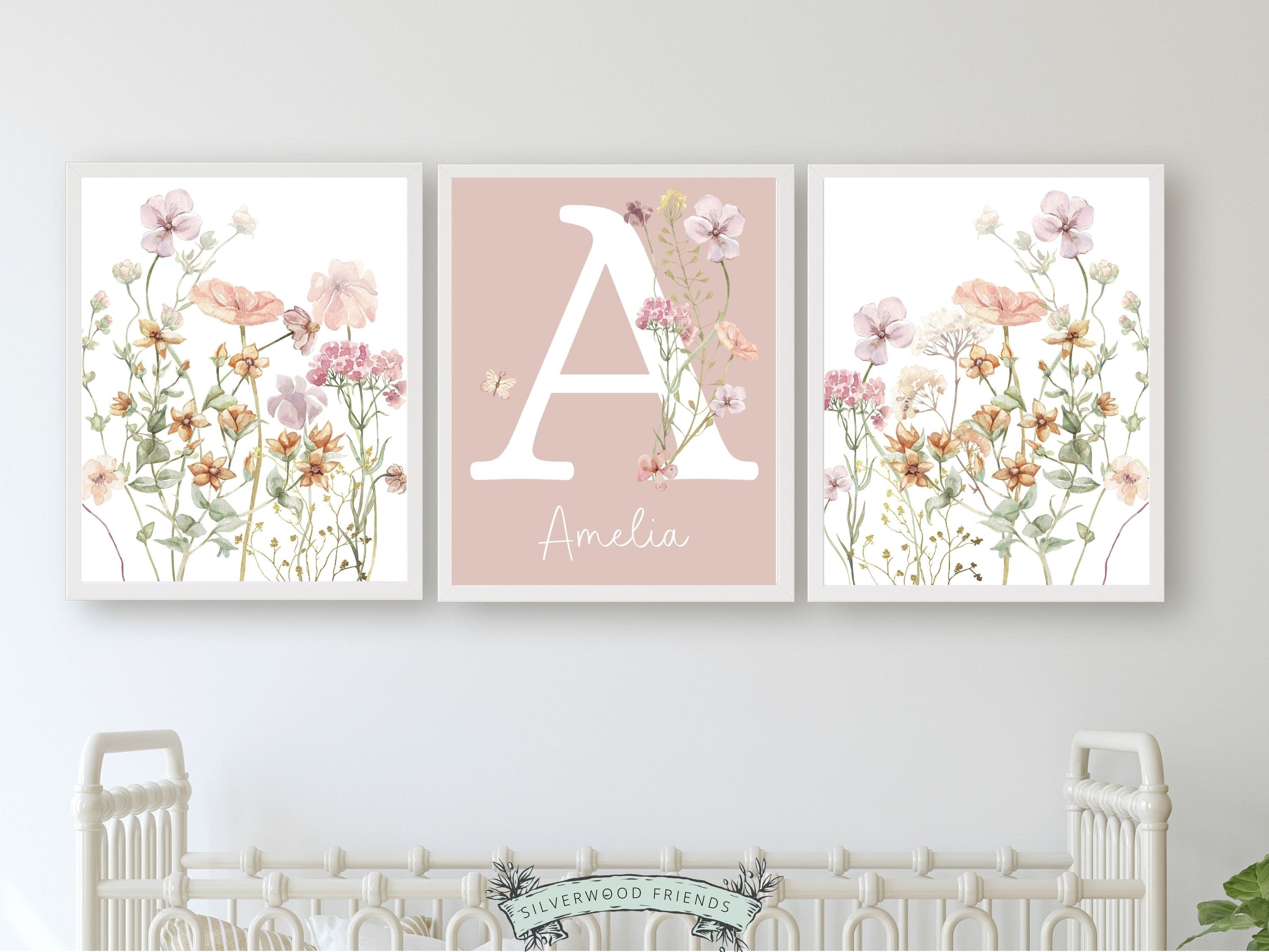 Custom Wildflower Nursery Prints – Silverwood Friends