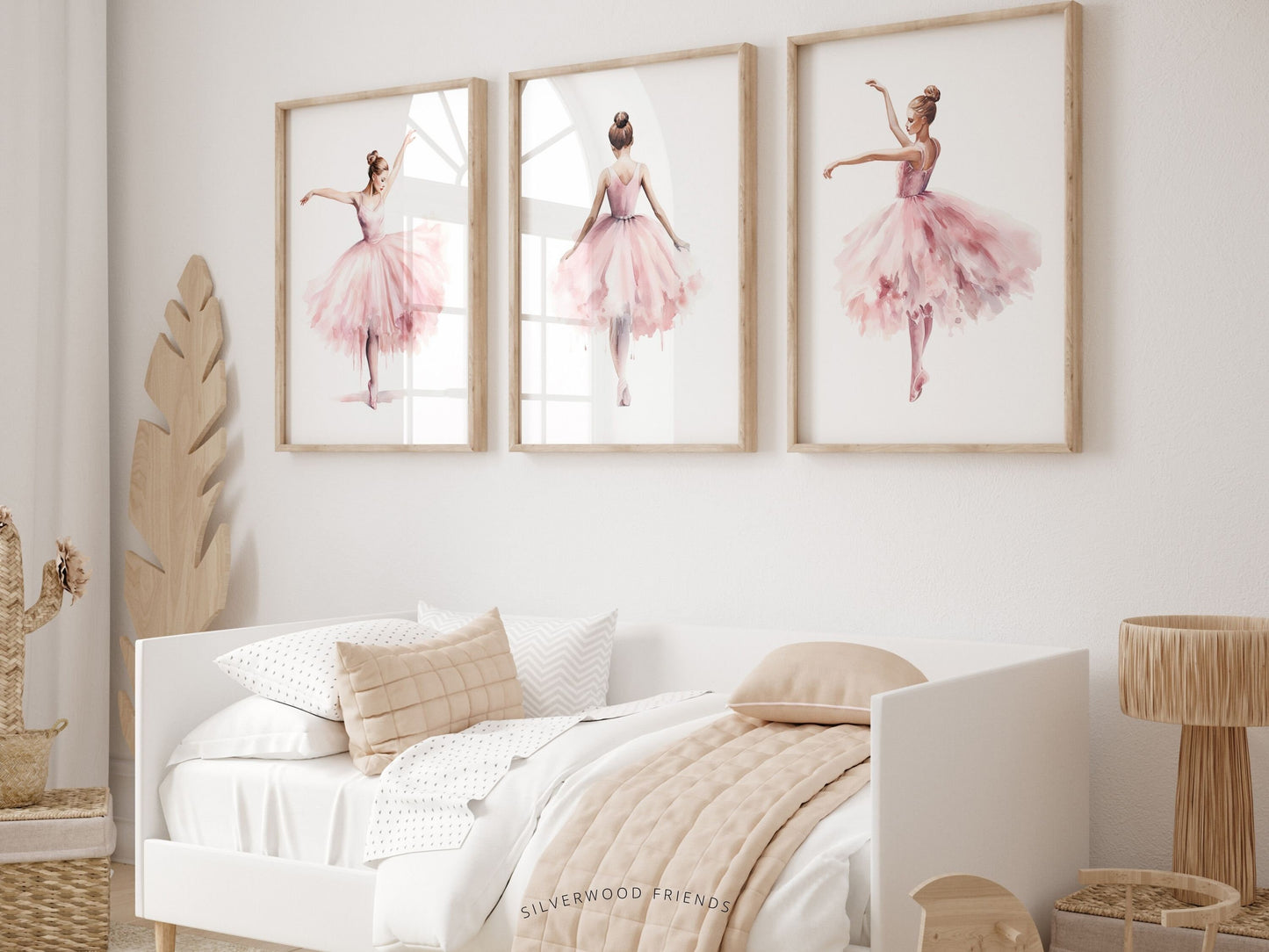 Ballerina Prints, Ballet Nursery Print, Ballerina Nursery Decor, Baby Girl's Dance Nursery Wall Art, Ballet Dancer Wall Decor Digital Prints