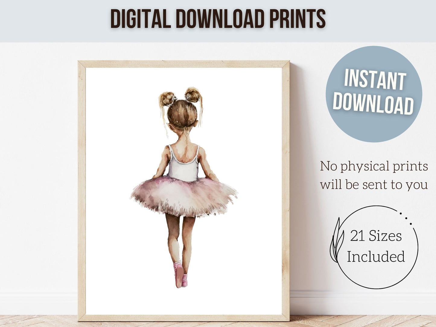 Ballerina Prints, Ballet Nursery Print, Ballerina Nursery Decor, Blush Pink Baby Girl's Nursery Wall Art, Ballet Dancer Gift Digital Prints