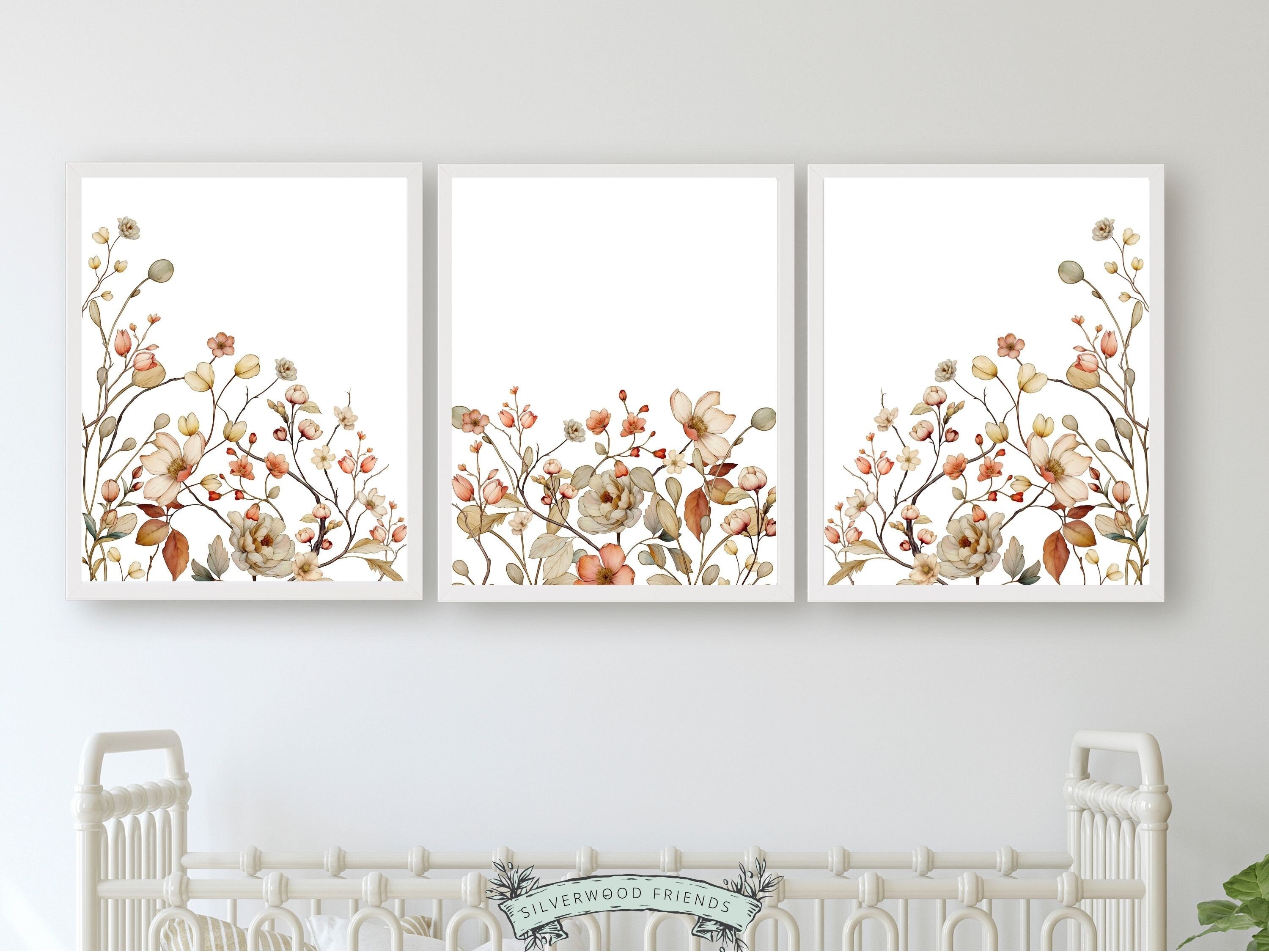 Boho Wildflower Nursery Print - Set 1 – Silverwood Friends